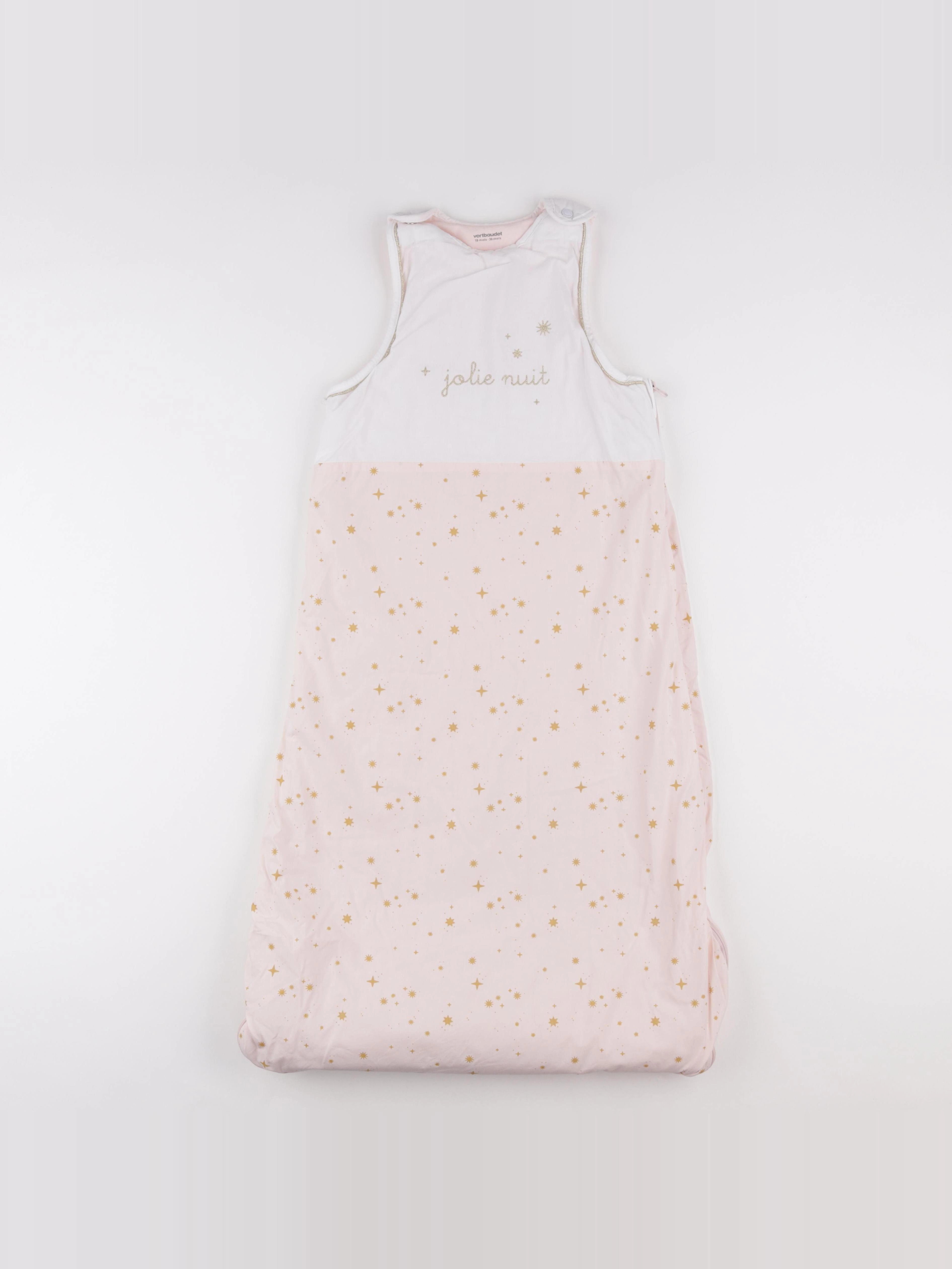 Vertbaudet - gigoteuse blanc, rose - 18/36 mois