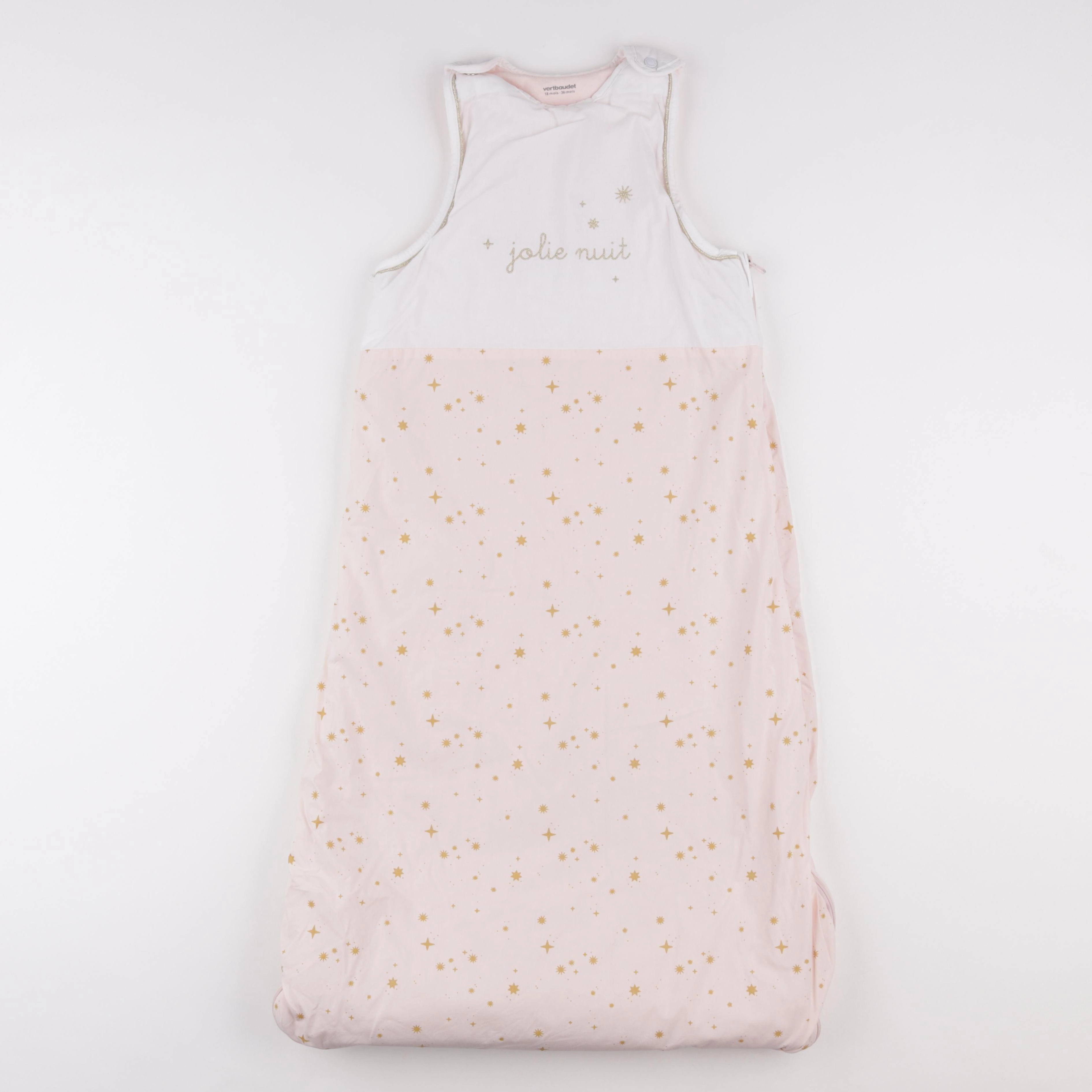 Vertbaudet - gigoteuse blanc, rose - 18/36 mois