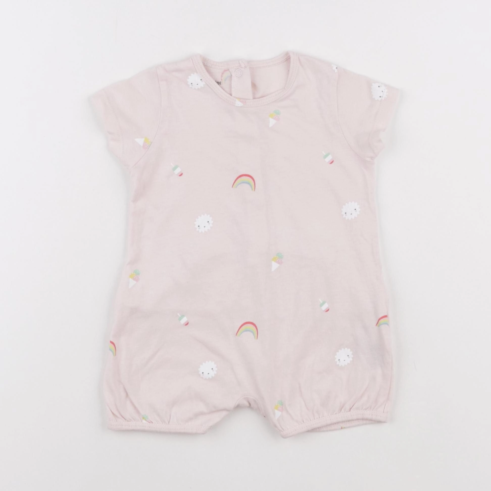 Vertbaudet - pyjama coton rose - 9 mois