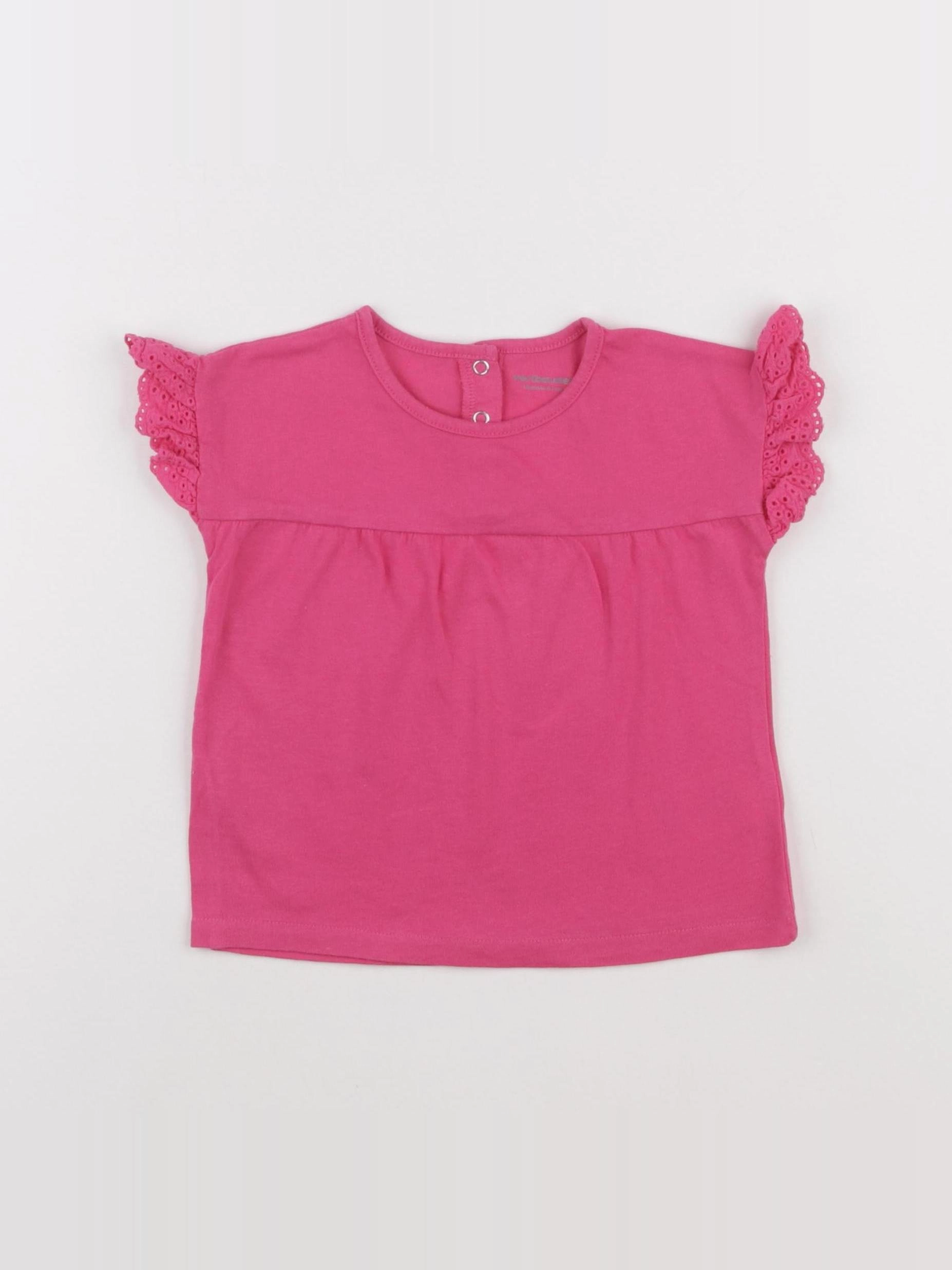 Vertbaudet - tee-shirt rose - 18 mois
