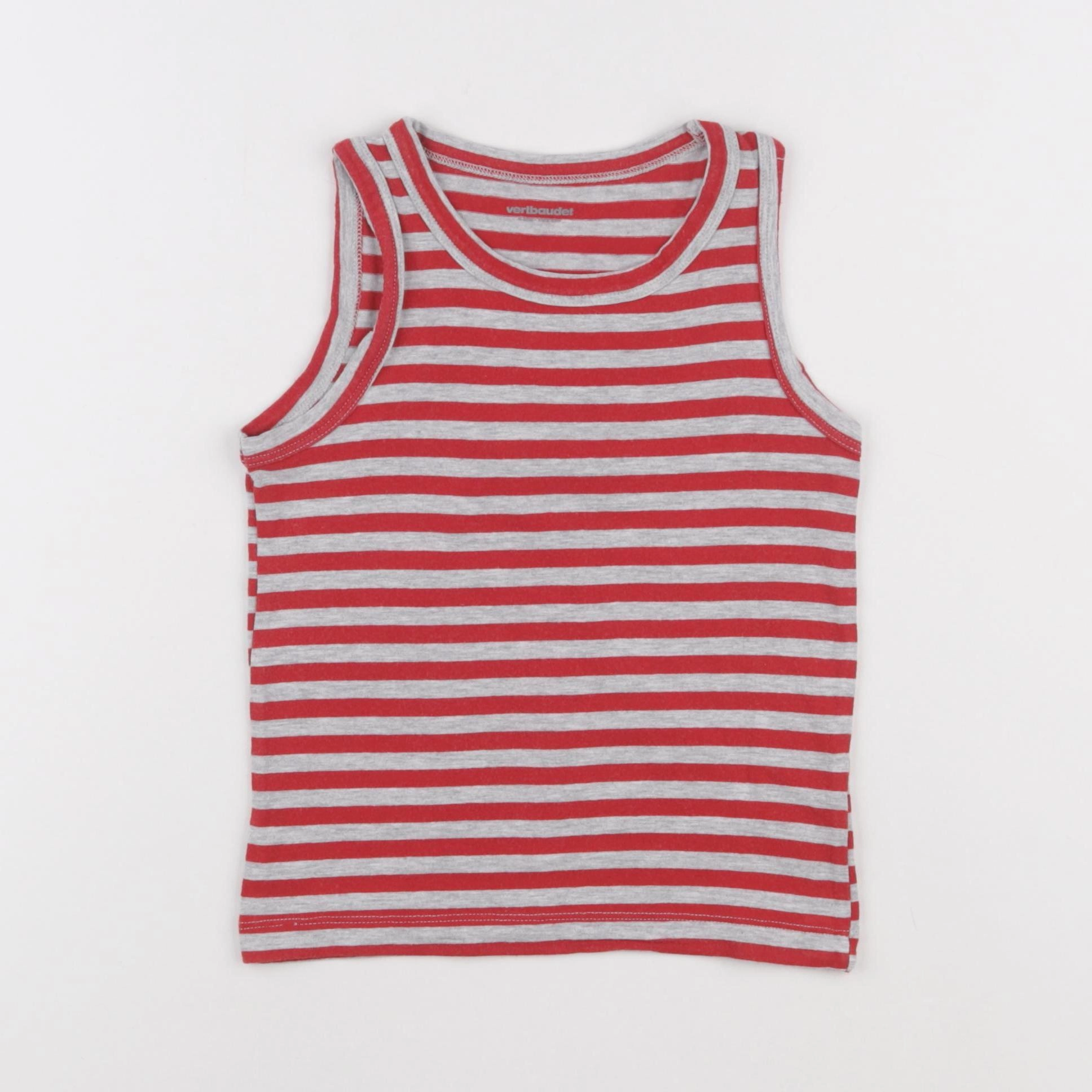 Vertbaudet - maillot de corps rouge - 4 ans