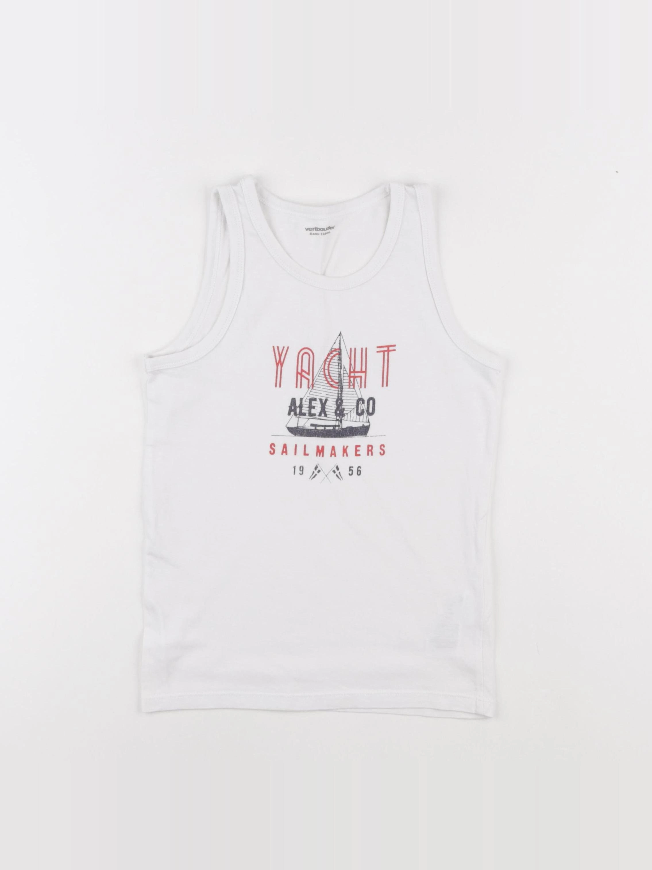 Vertbaudet - maillot de corps blanc - 8 ans