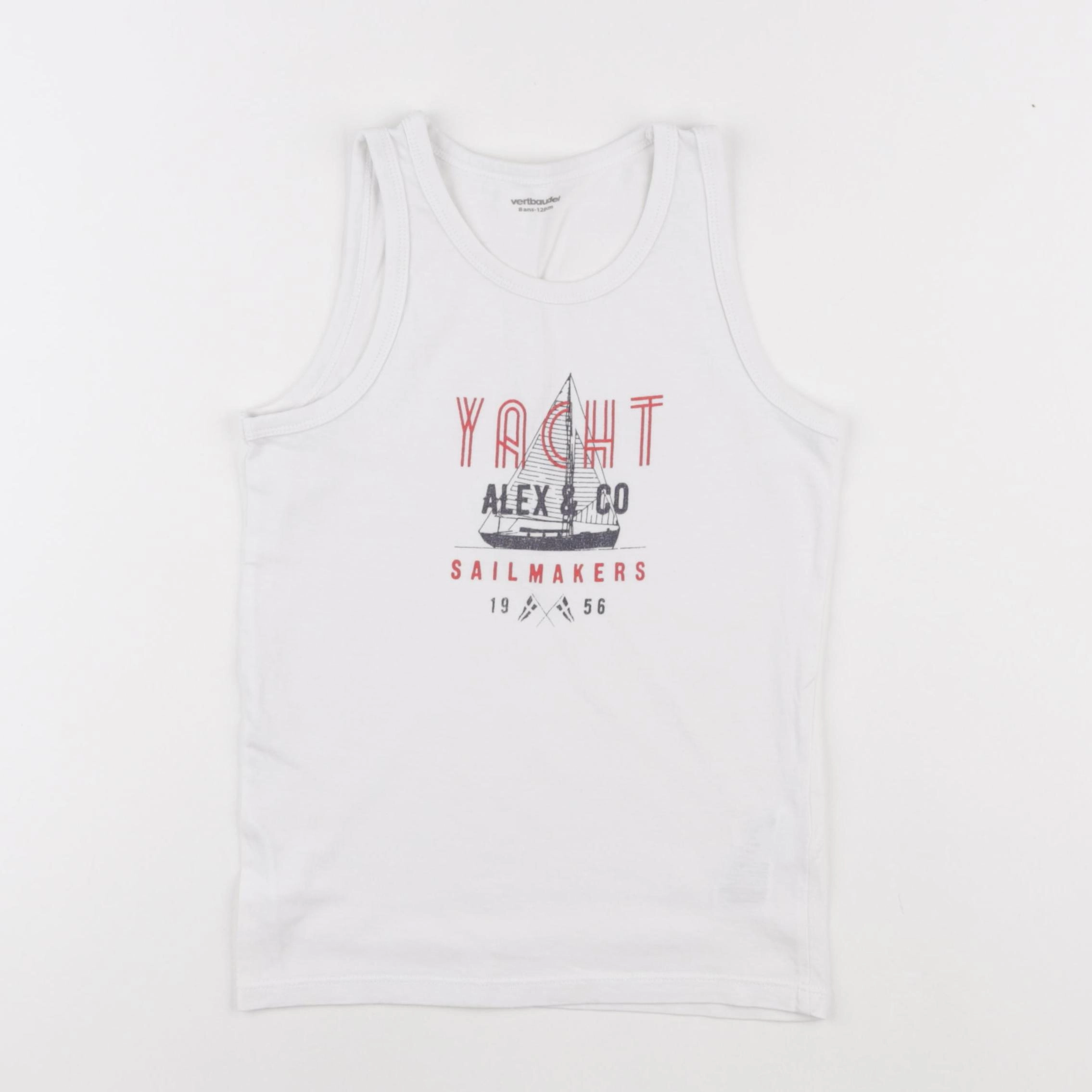 Vertbaudet - maillot de corps blanc - 8 ans