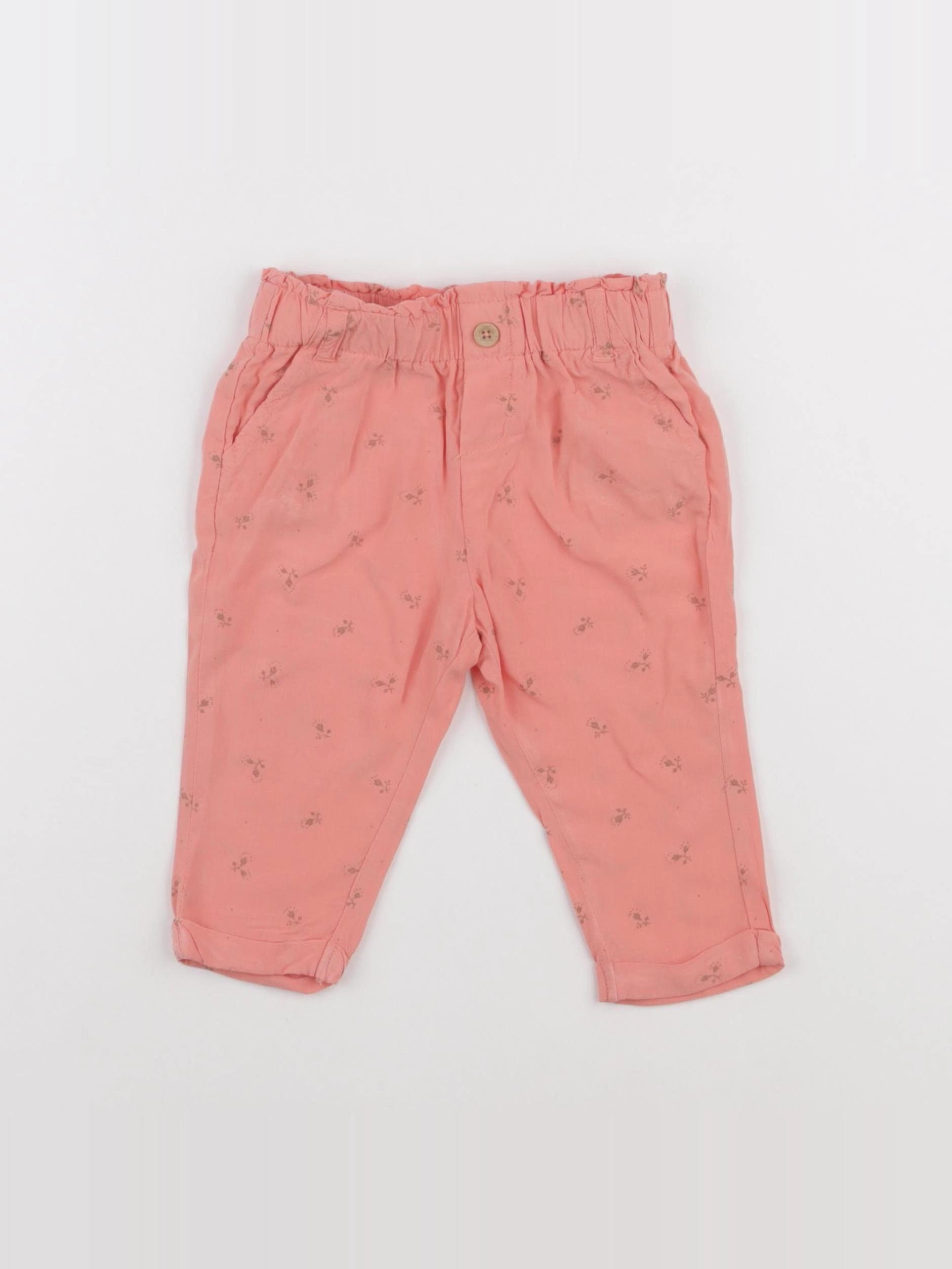 Vertbaudet - sarouel orange - 12 mois