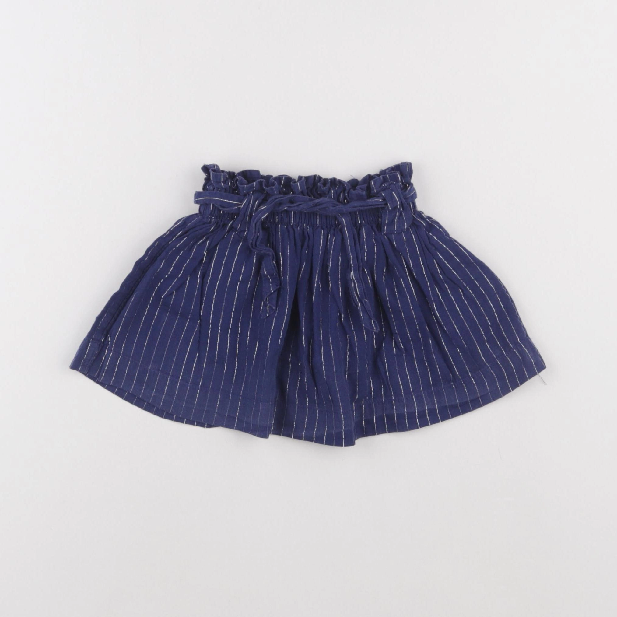 Vertbaudet - jupe bleu, argent - 9 mois