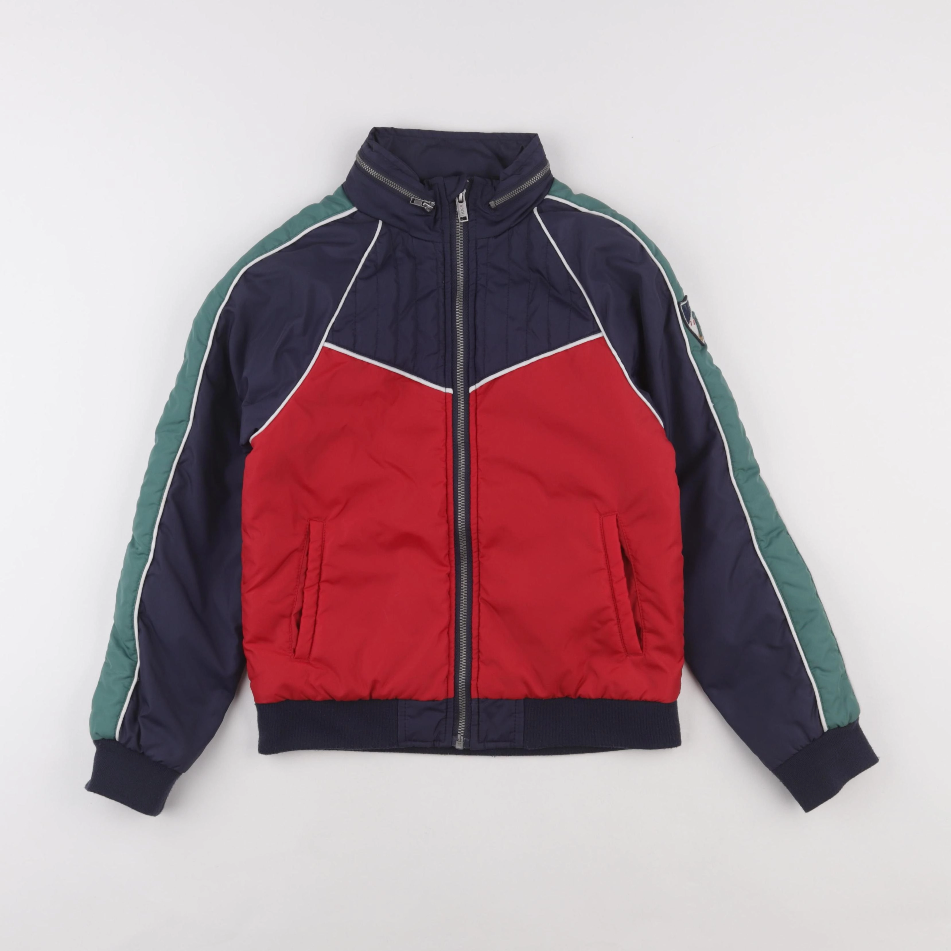 IKKS - parka bleu, rouge - 10 ans