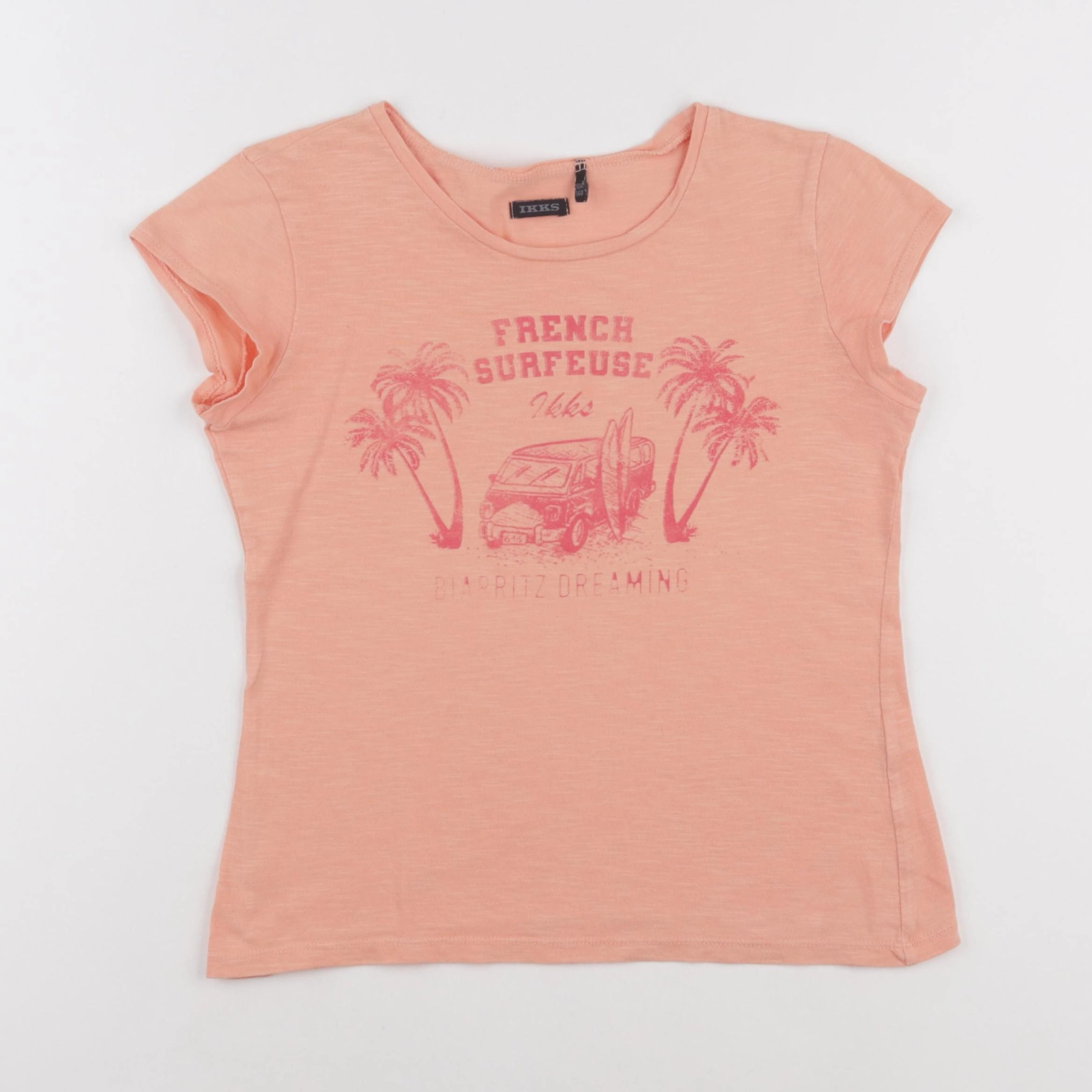 IKKS - tee-shirt orange - 10 ans