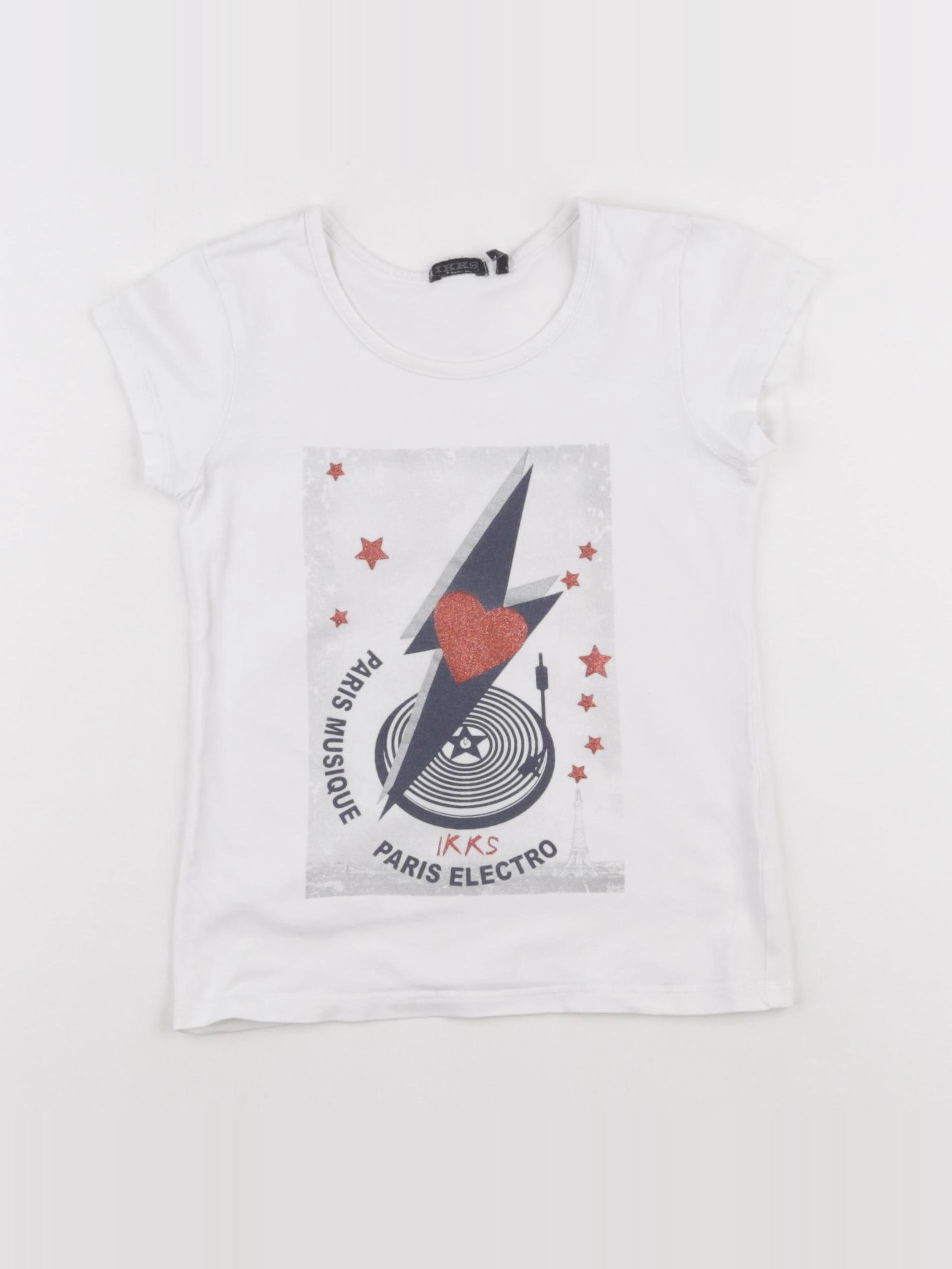 IKKS - tee-shirt blanc - 6 ans