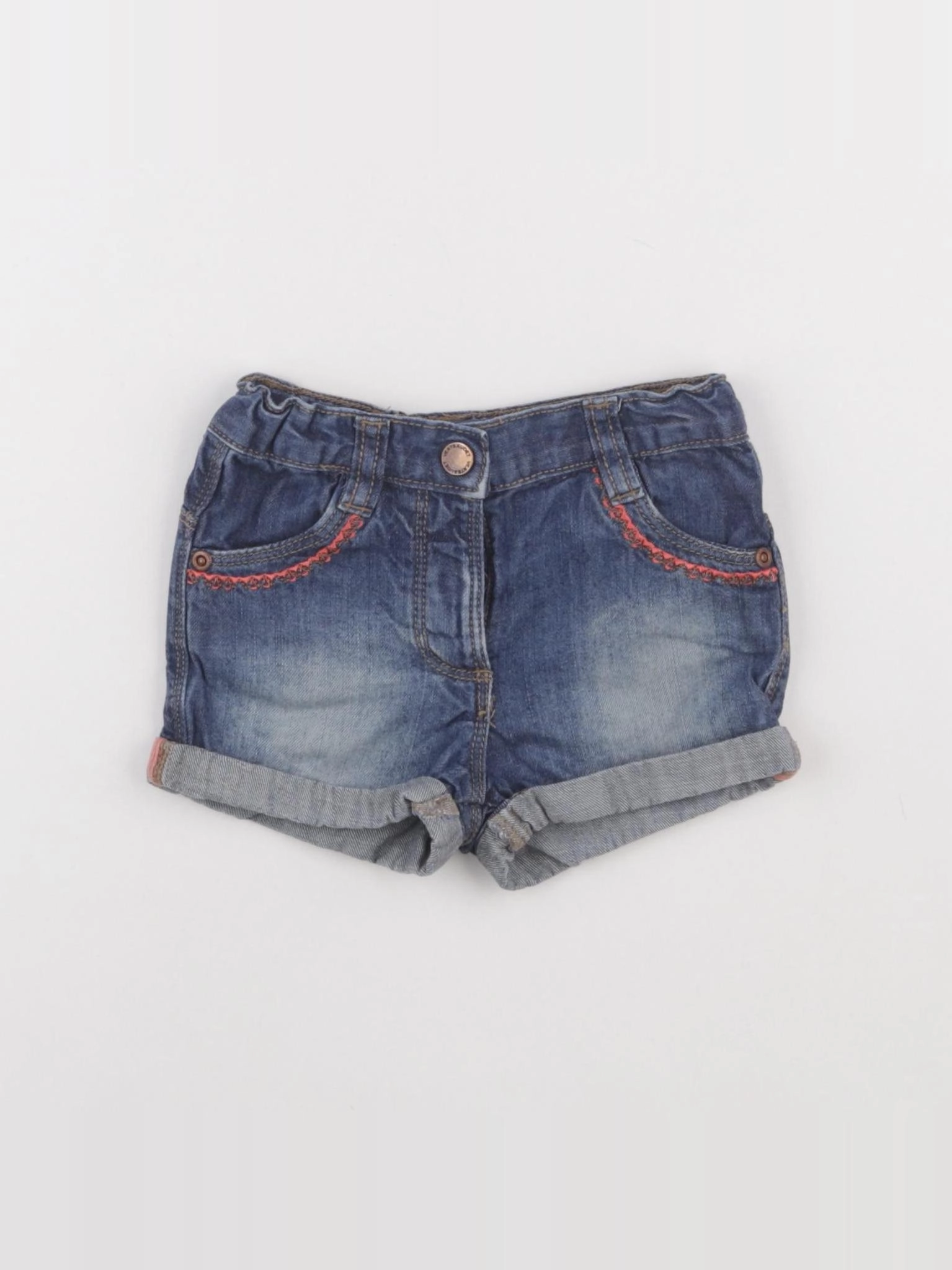Vertbaudet - short bleu - 12 mois
