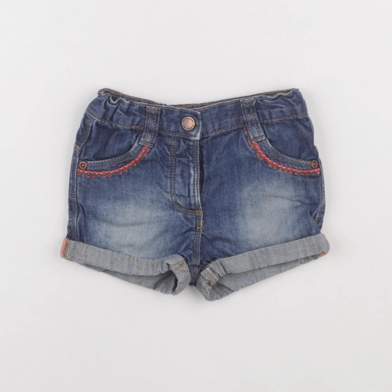 Vertbaudet - short bleu - 12 mois