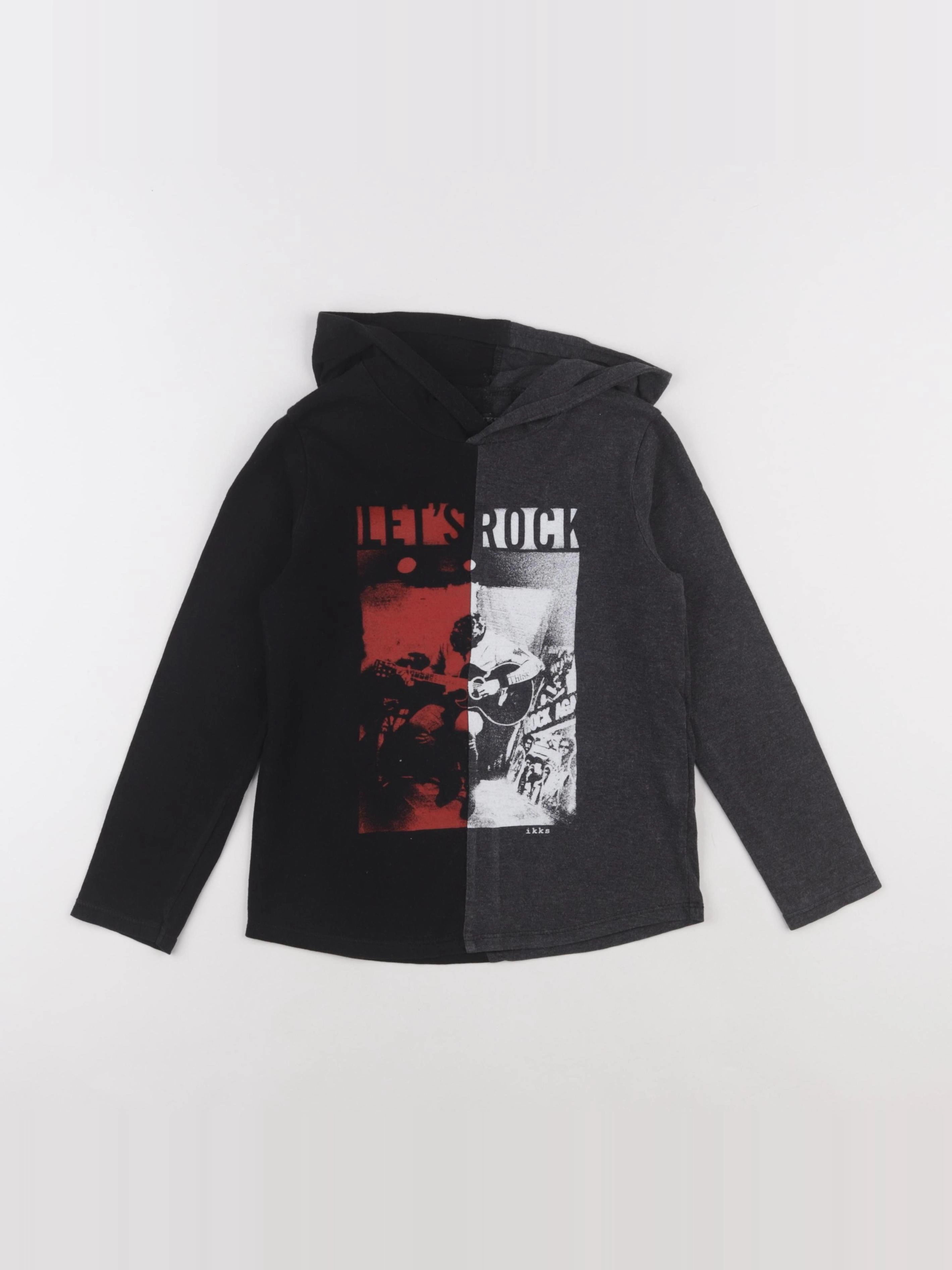 IKKS - tee-shirt gris, noir - 6 ans