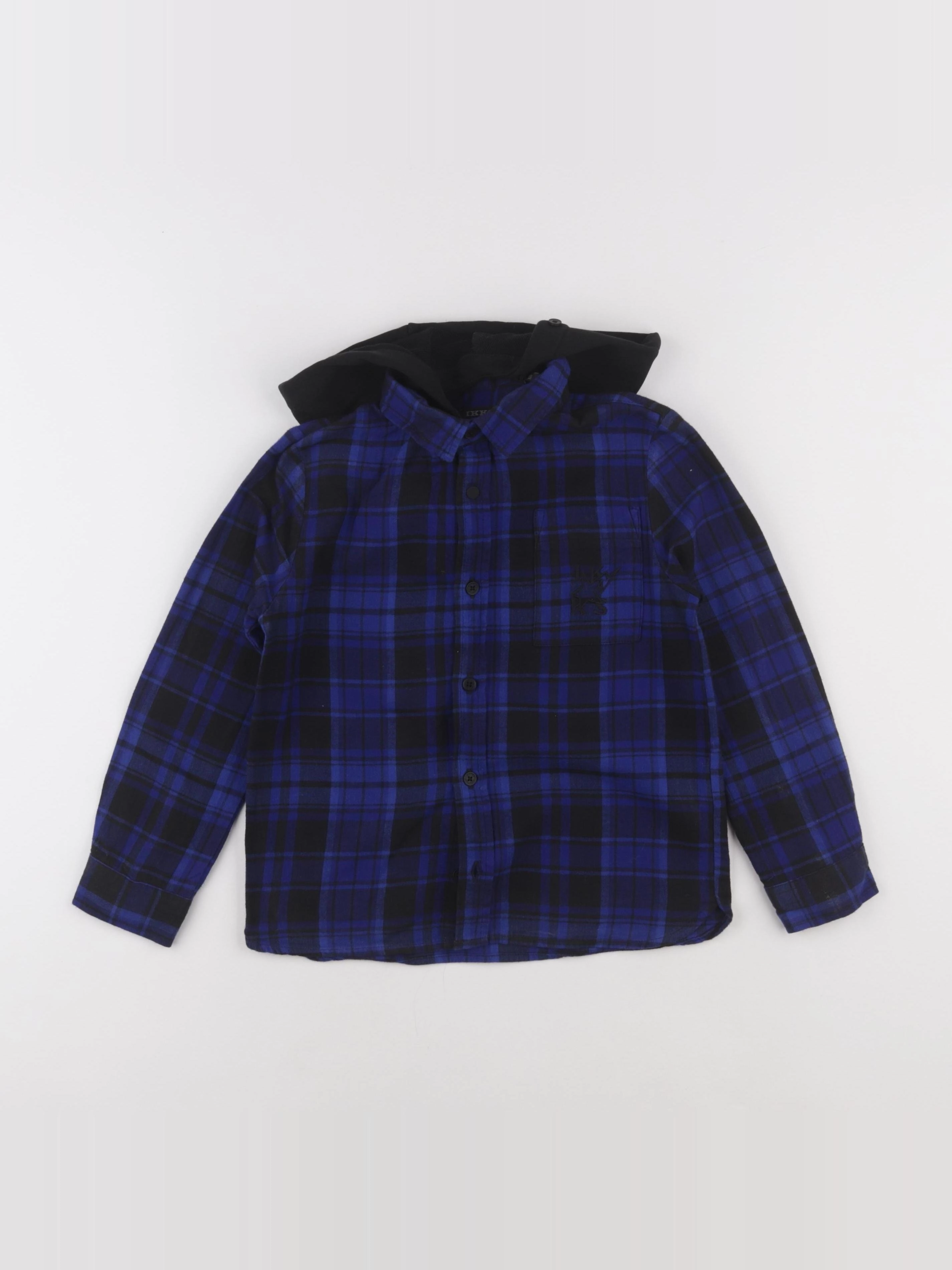 IKKS - chemise bleu, noir - 6 ans