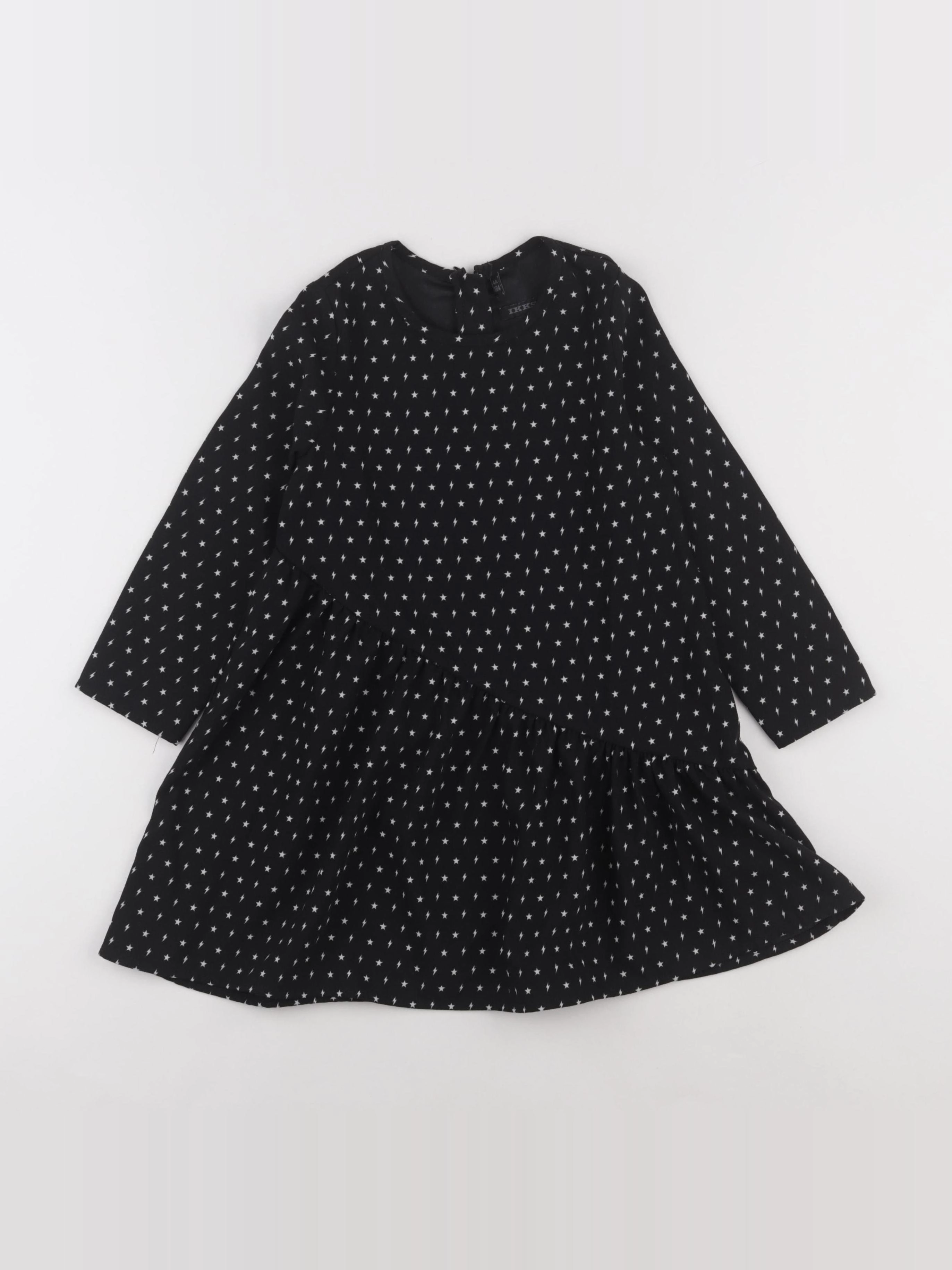 IKKS - robe noir - 4 ans