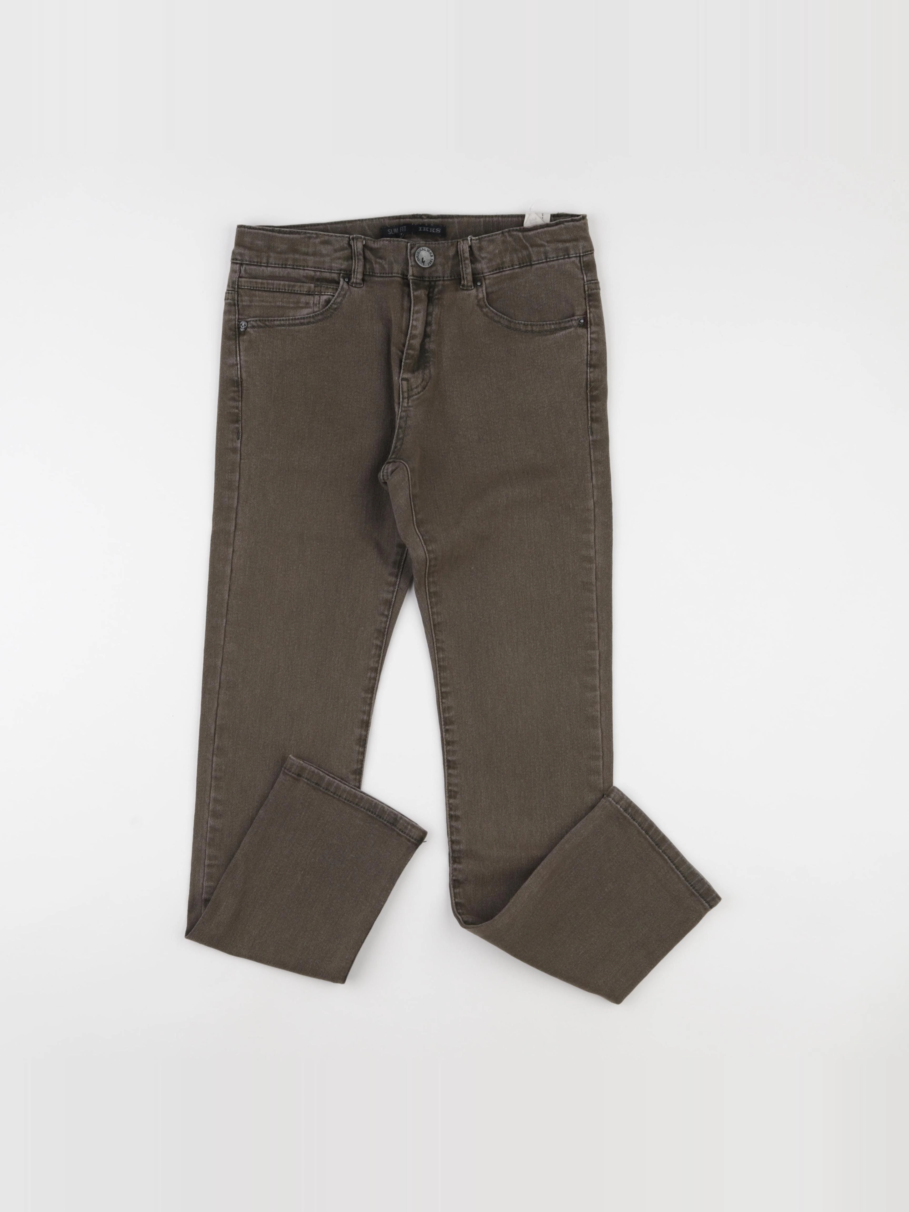 IKKS - jean vert, gris - 12 ans