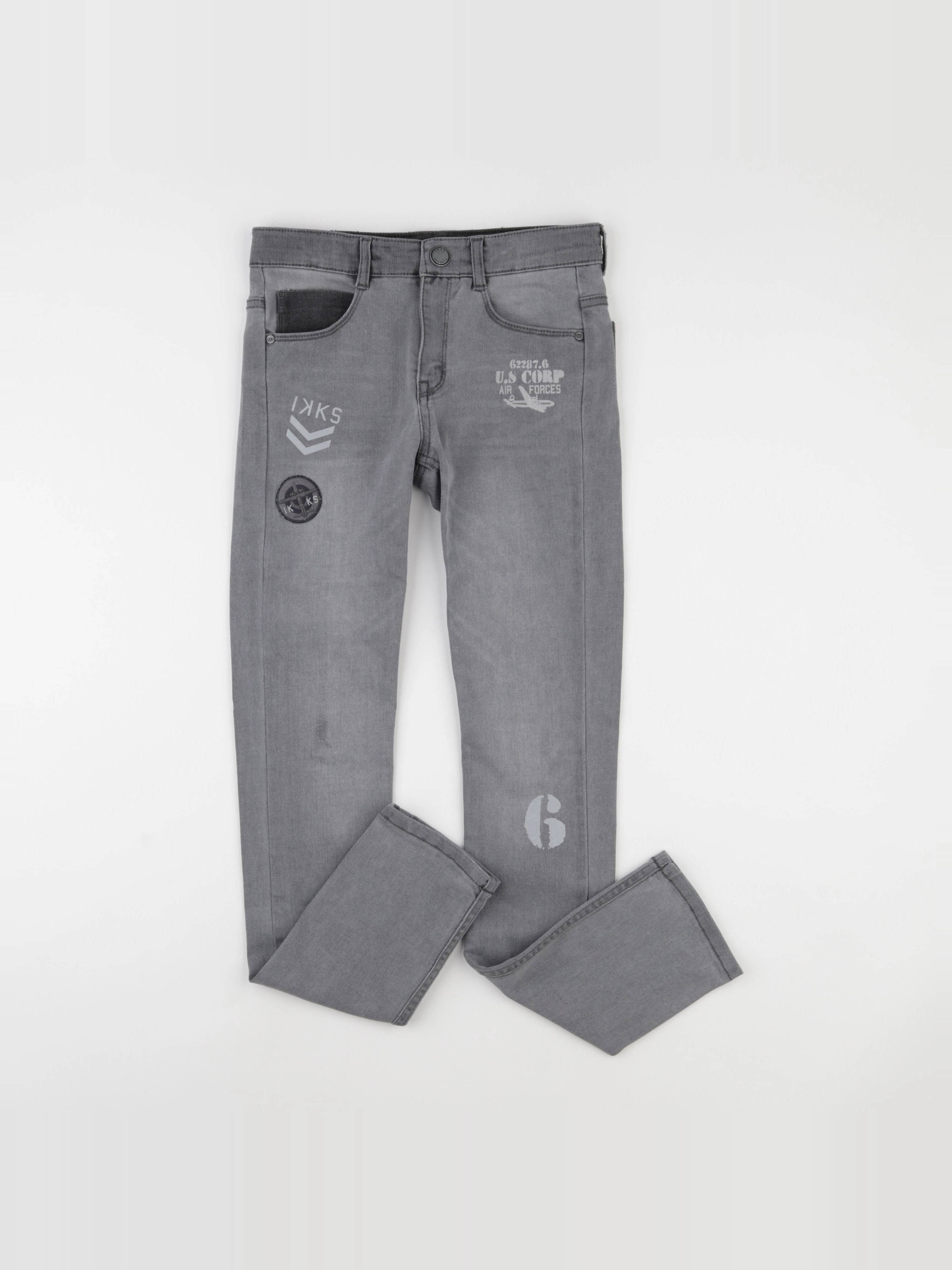 IKKS - jean gris - 12 ans