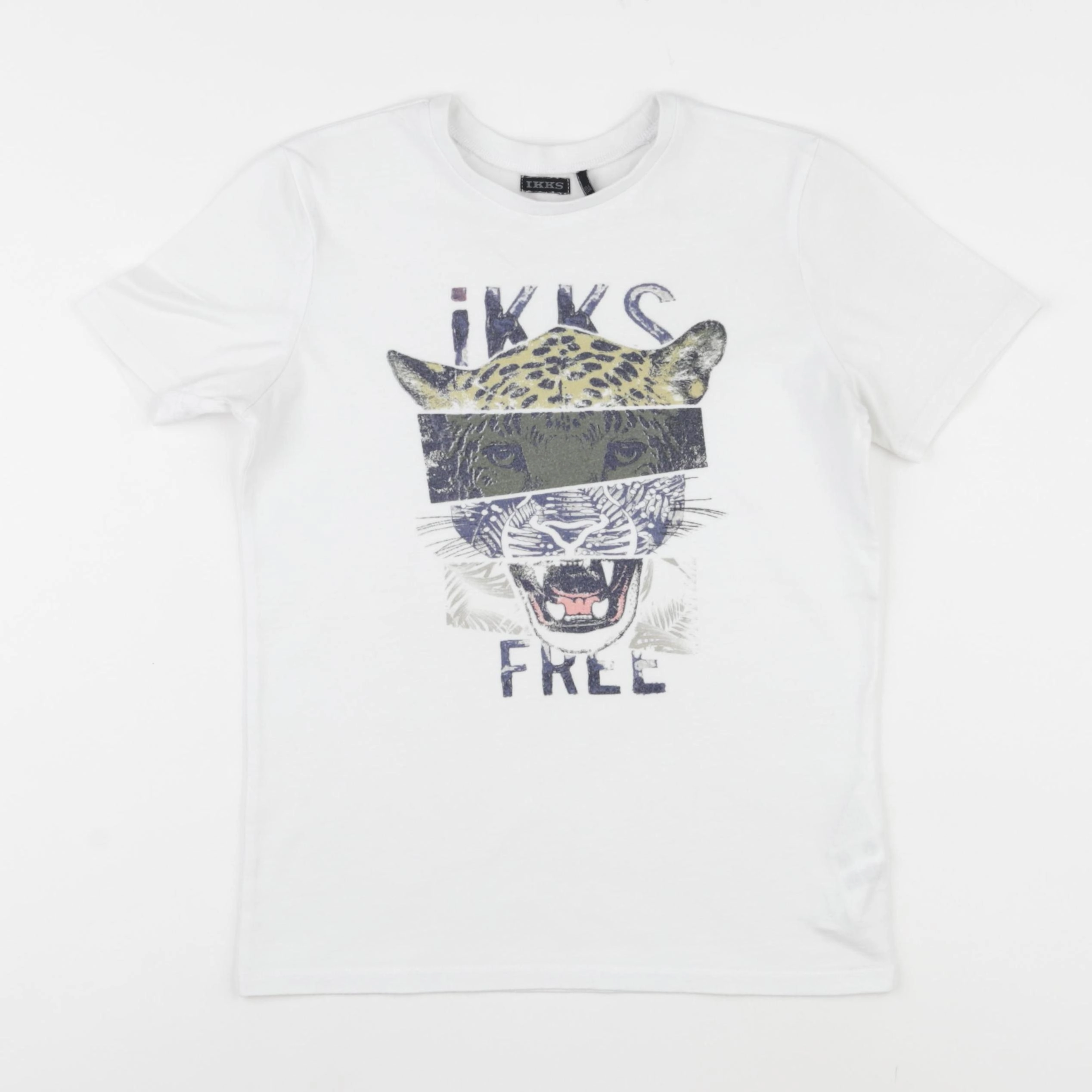 IKKS - tee-shirt blanc - 10 ans