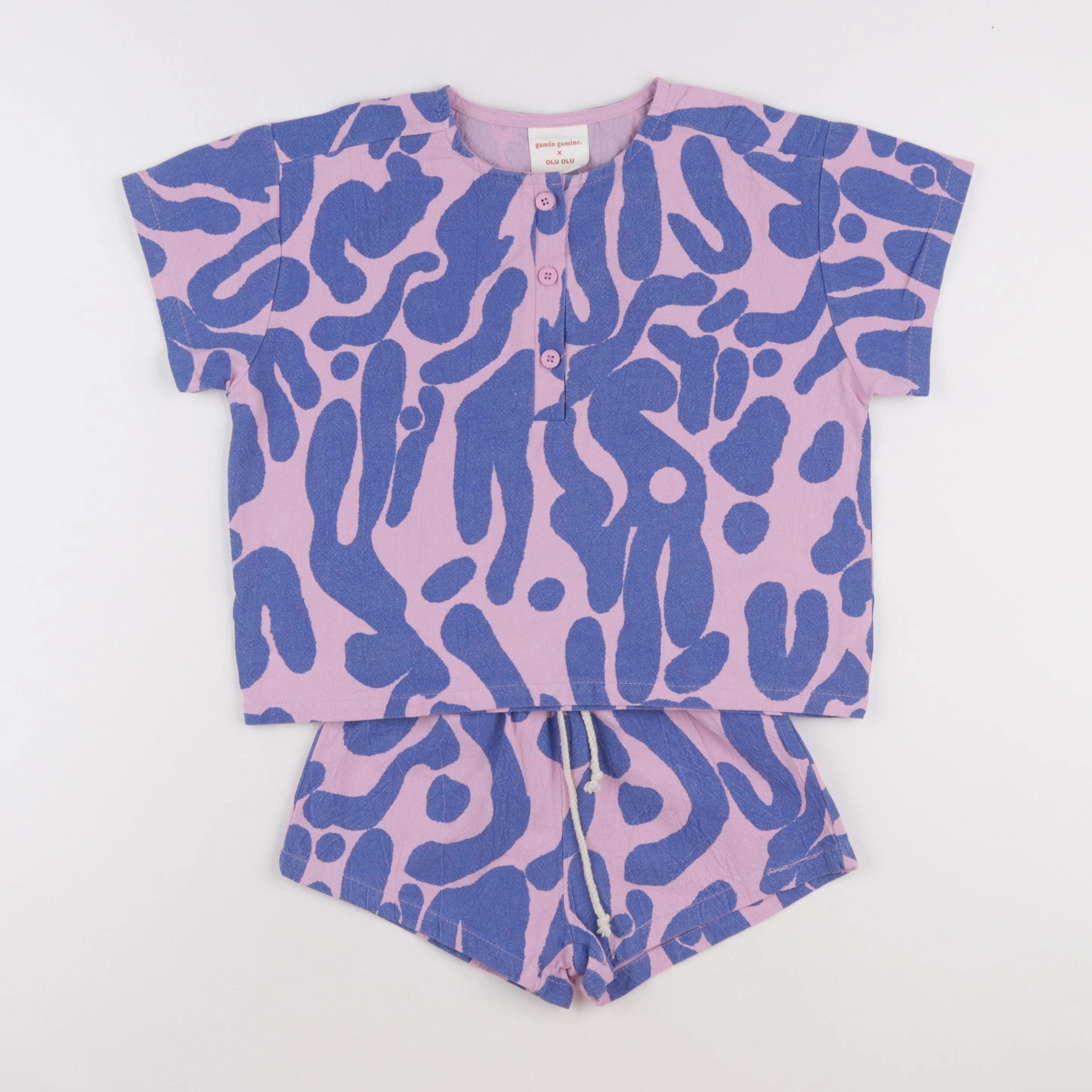 Gamin gamine - ensemble multicolore - 4 ans