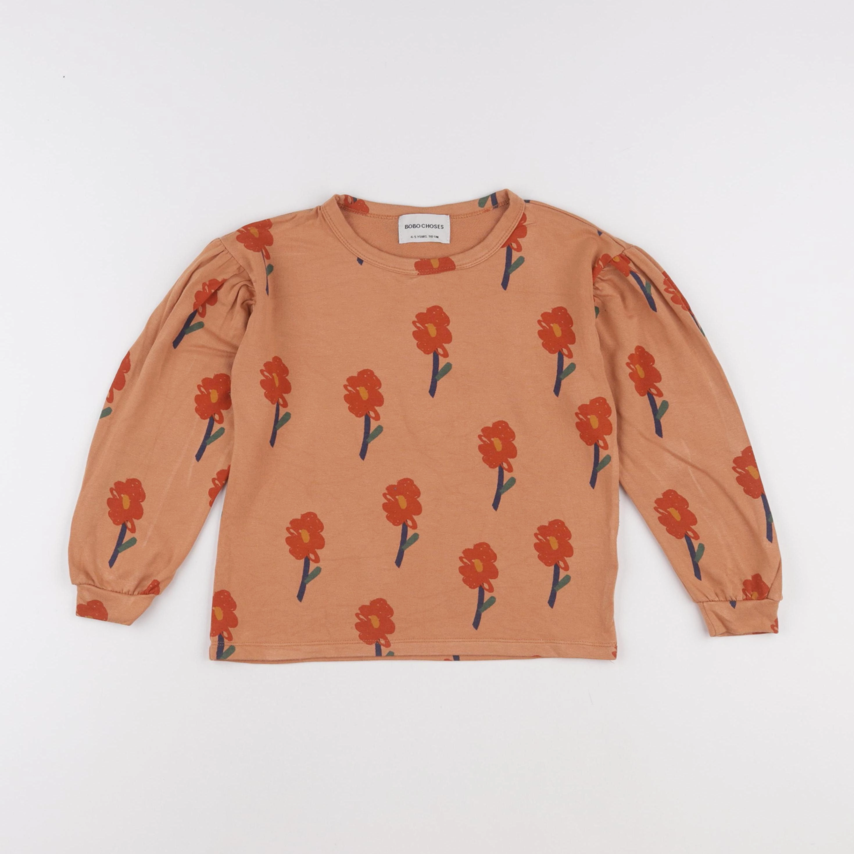 Bobo Choses - tee-shirt orange - 4/5 ans