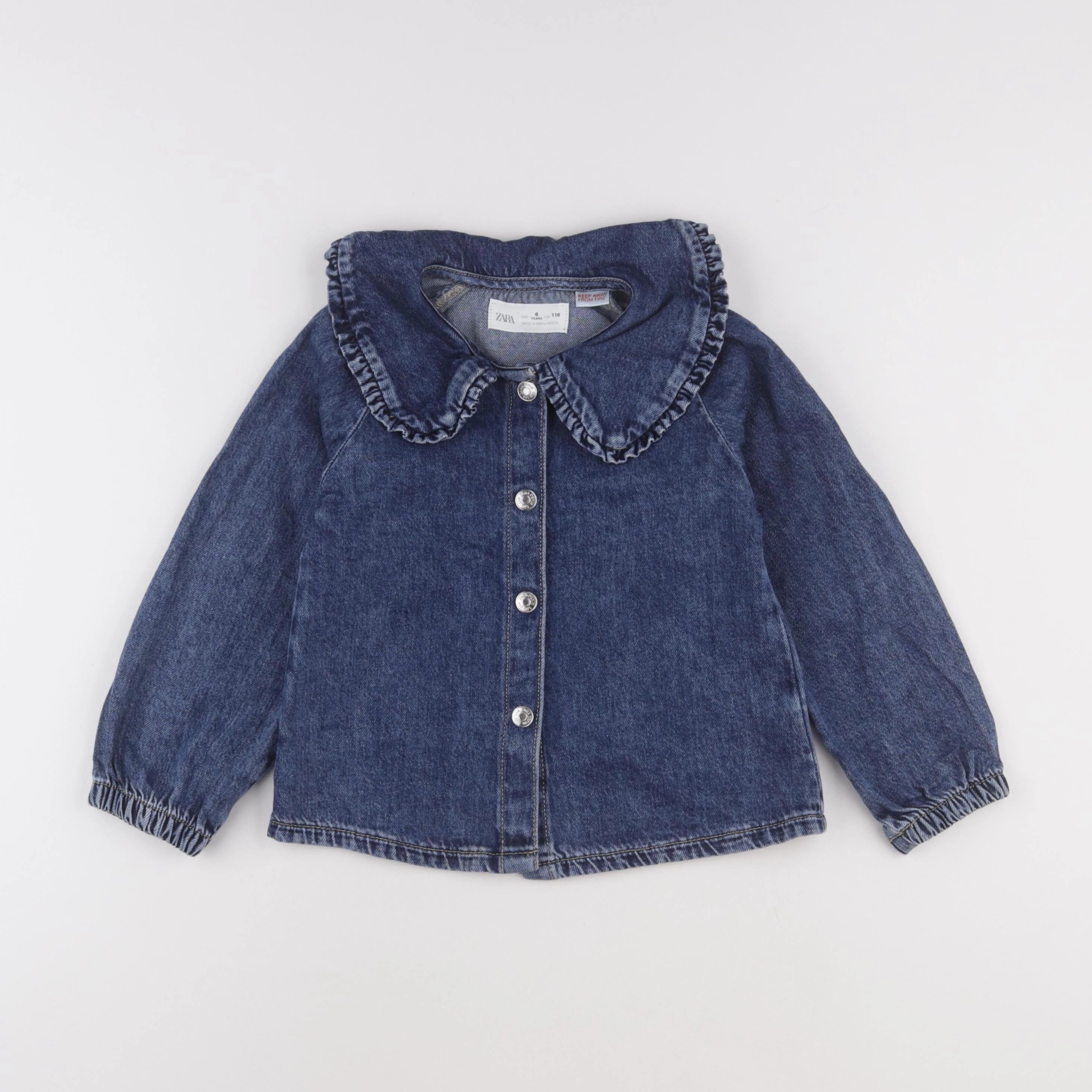 Zara - blouse bleu - 6 ans