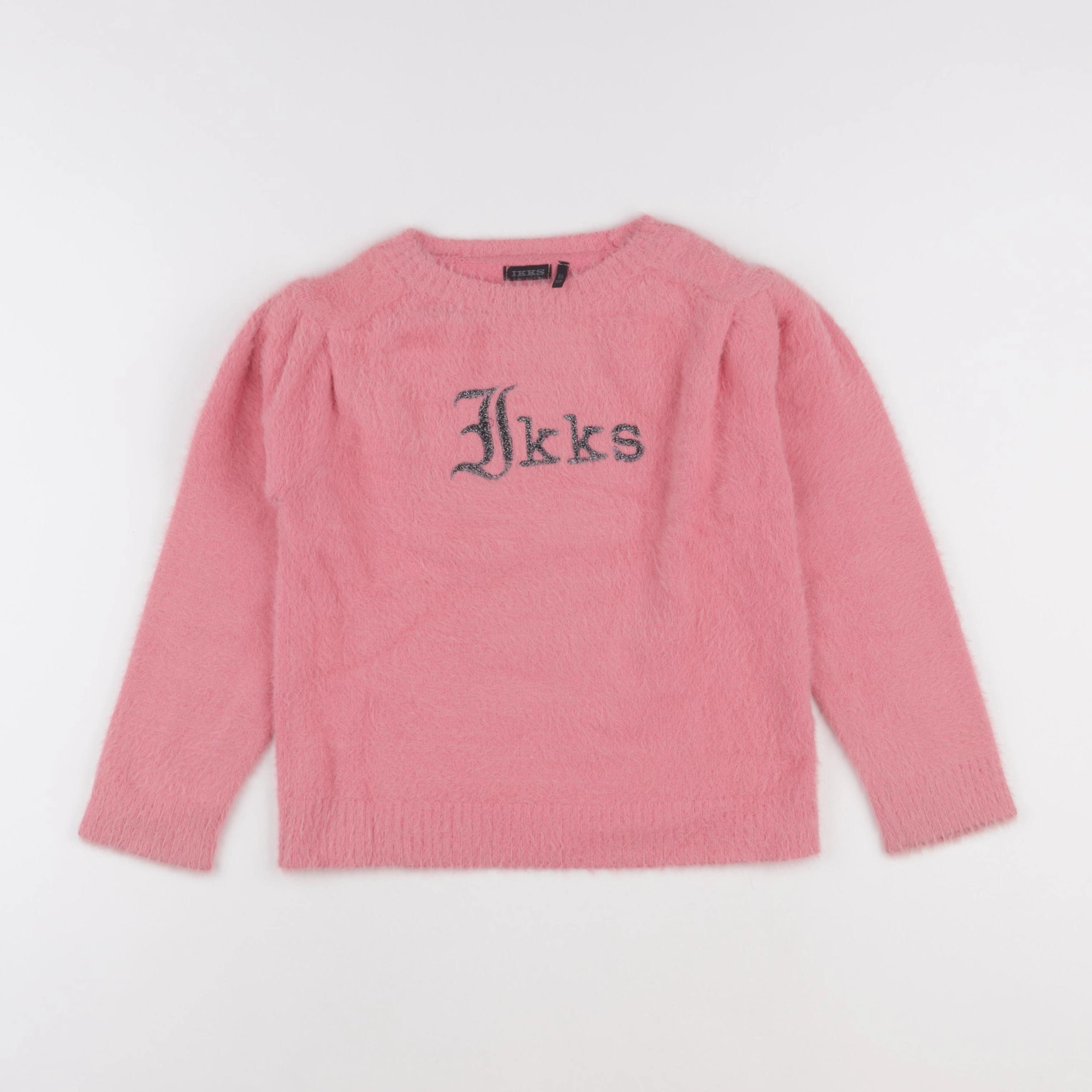 IKKS - pull rose - 8 ans