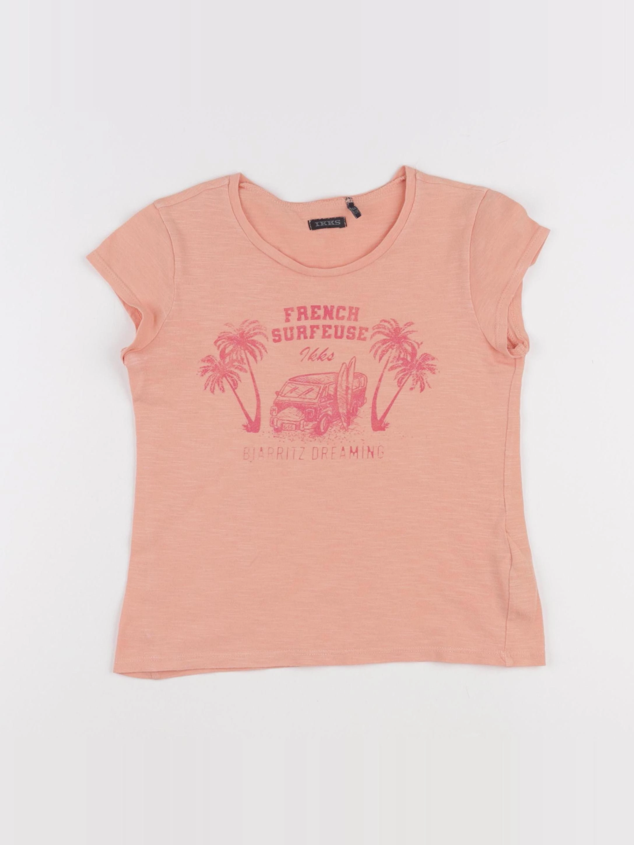 IKKS - tee-shirt orange - 8 ans