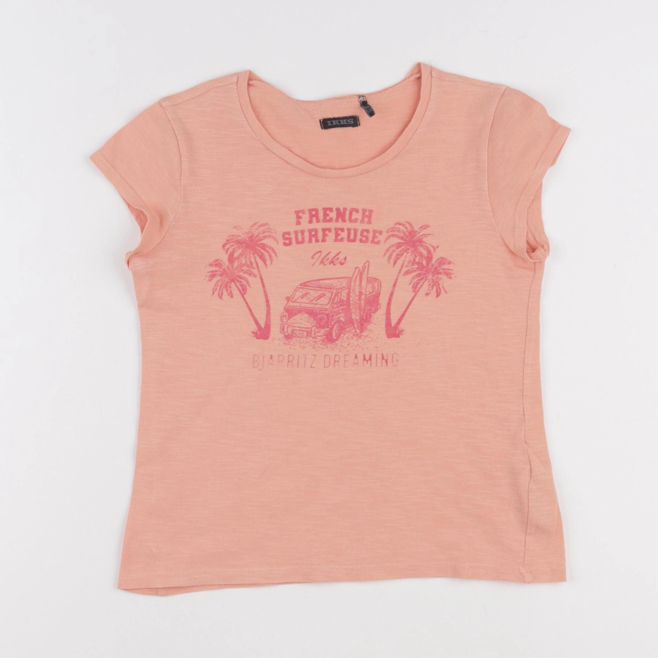 IKKS - tee-shirt orange - 8 ans