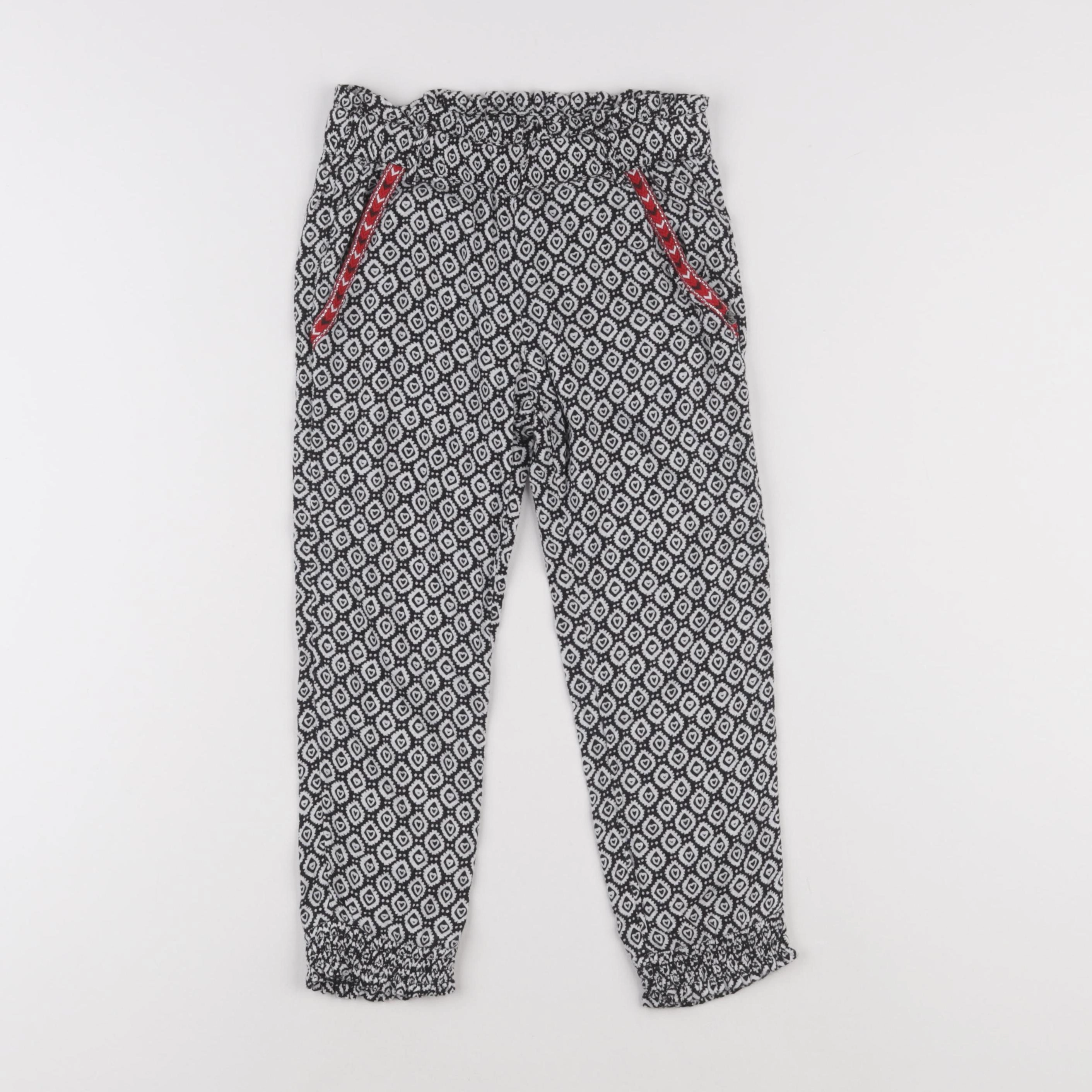 IKKS - sarouel blanc, noir - 4 ans