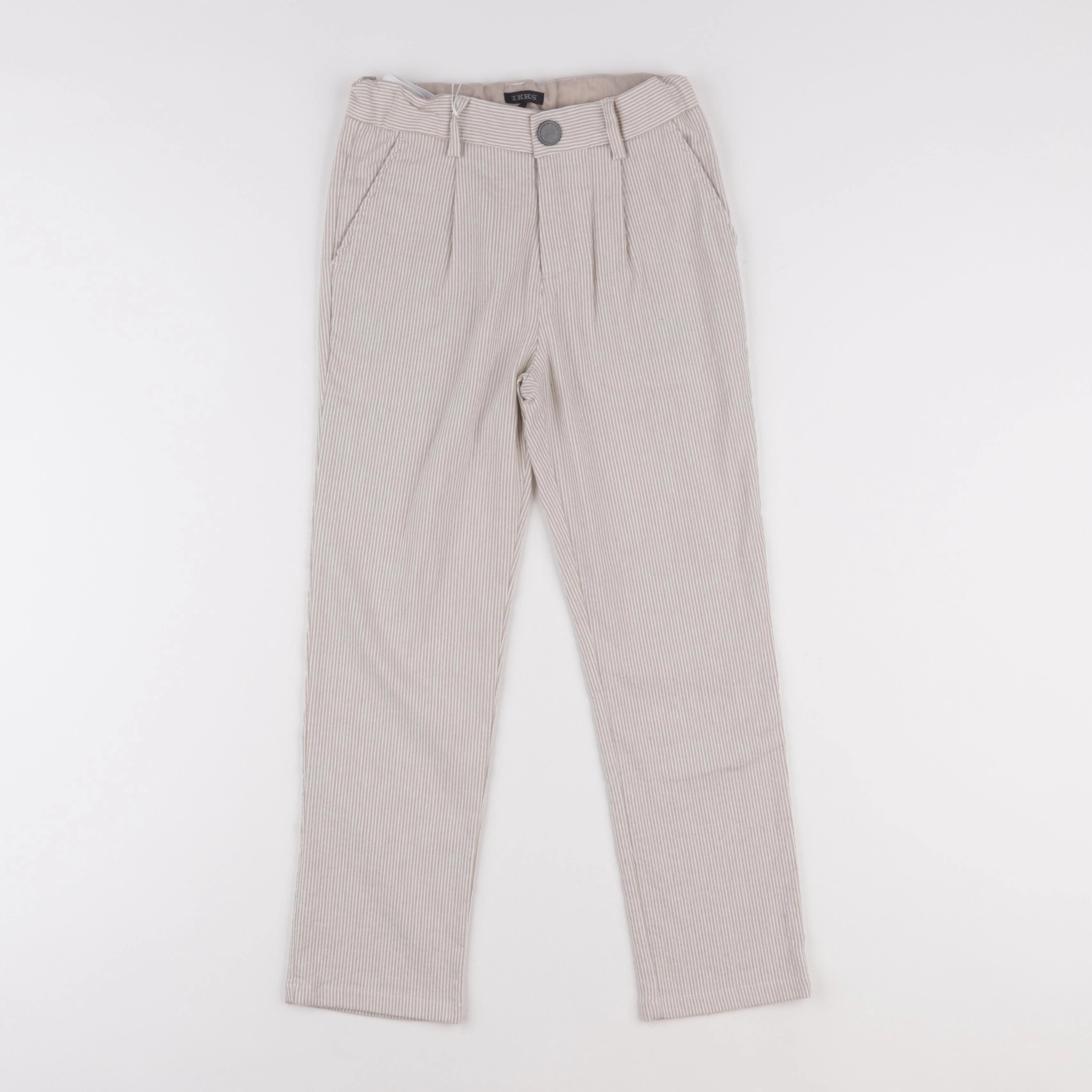 IKKS - pantalon blanc, beige - 8 ans