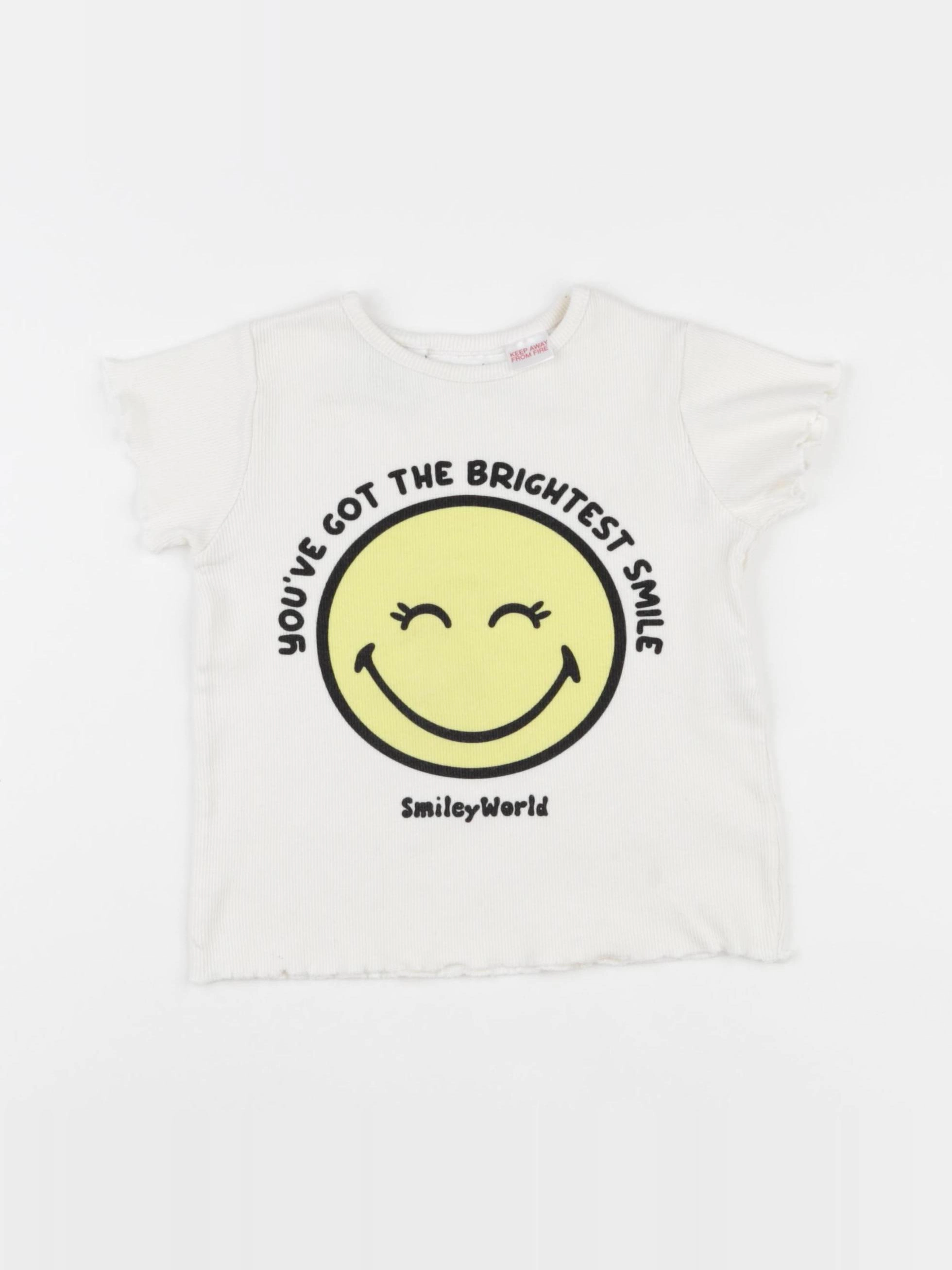 Zara - tee-shirt blanc - 3 ans