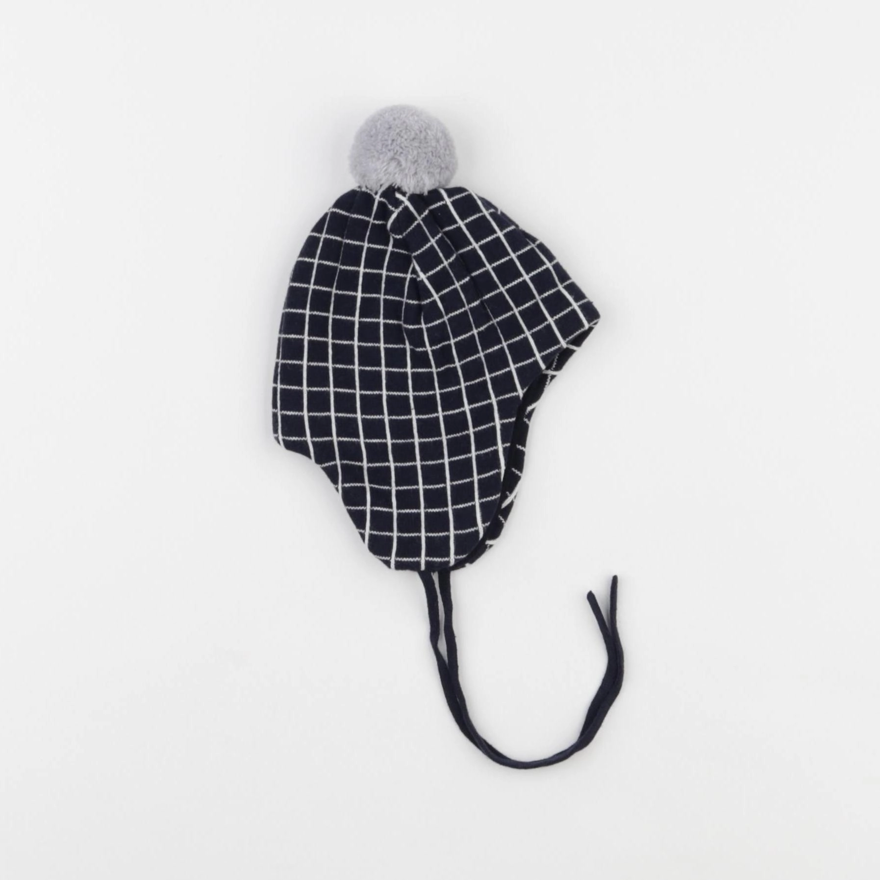Jacadi - bonnet bleu, blanc - 1 mois