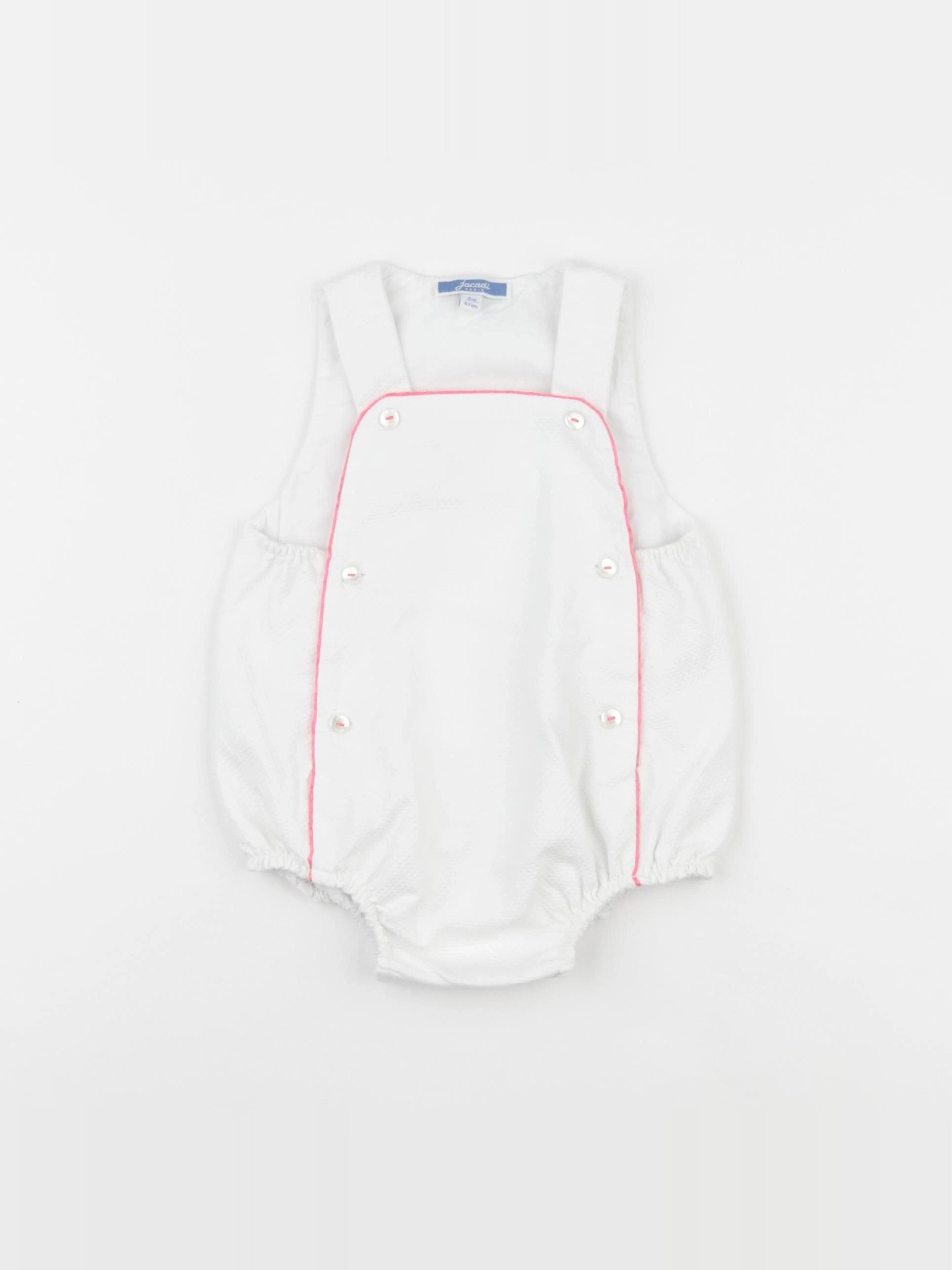 Jacadi - combinaison blanc - 6 mois