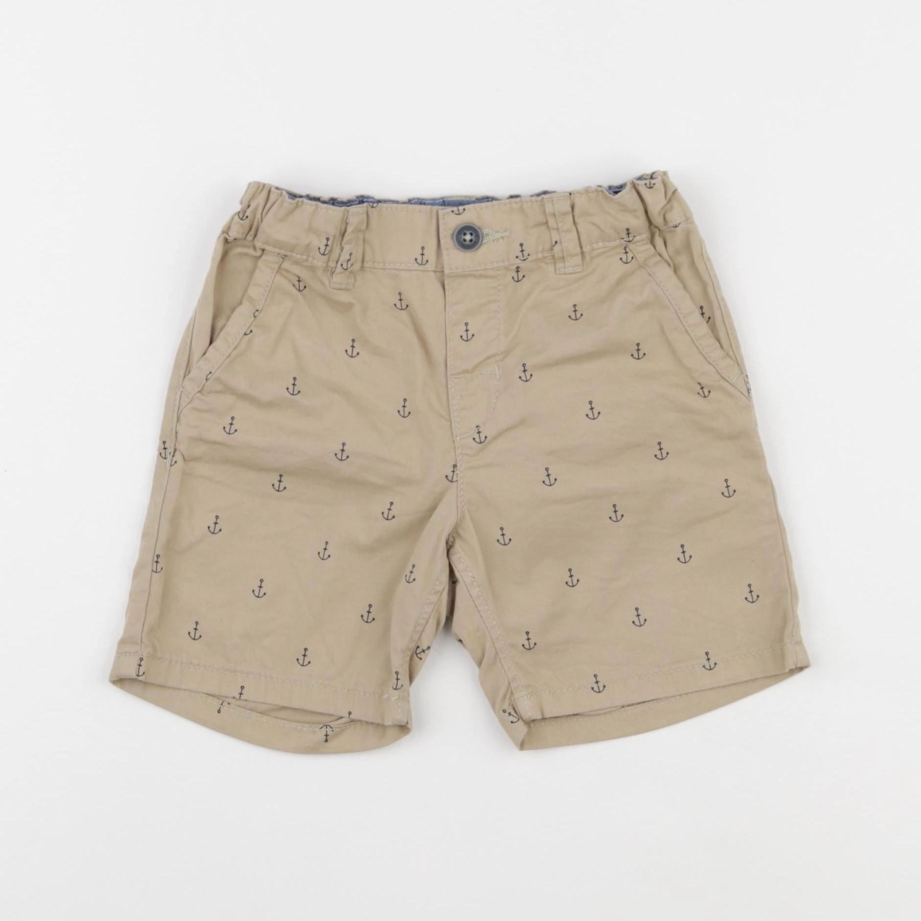 H&M - short beige - 12/18 mois