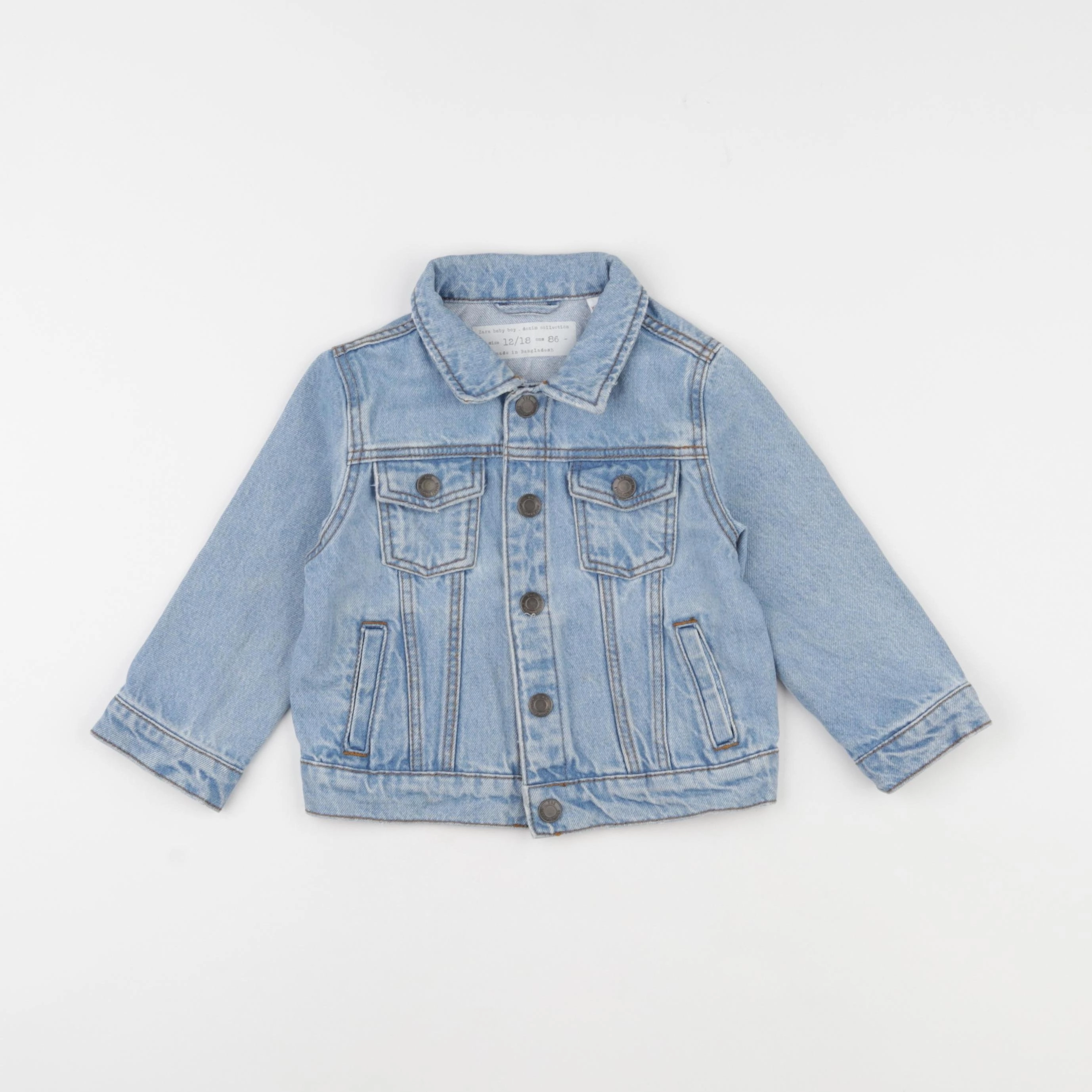 Zara - veste bleu - 12/18 mois