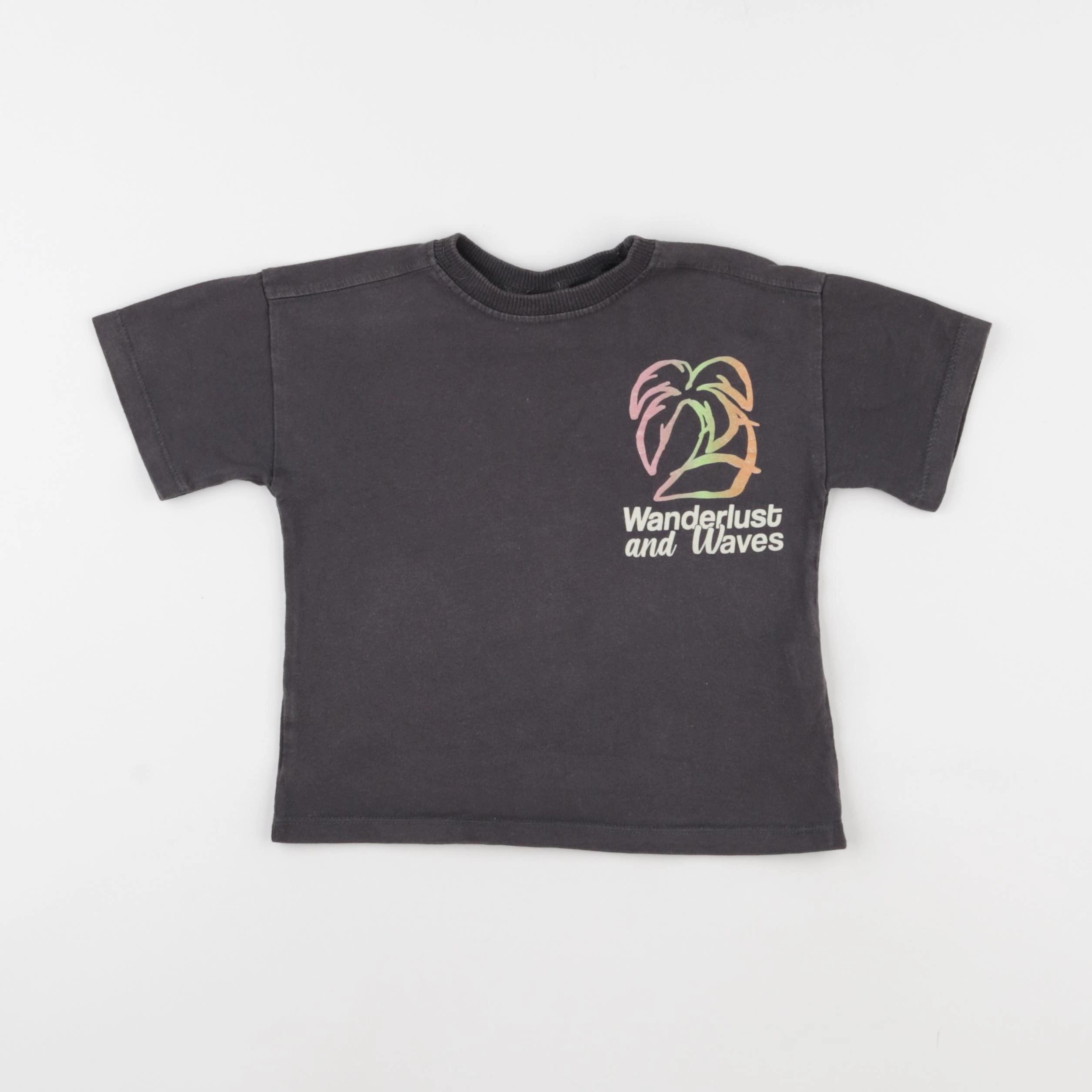 Zara - tee-shirt gris - 2 ans
