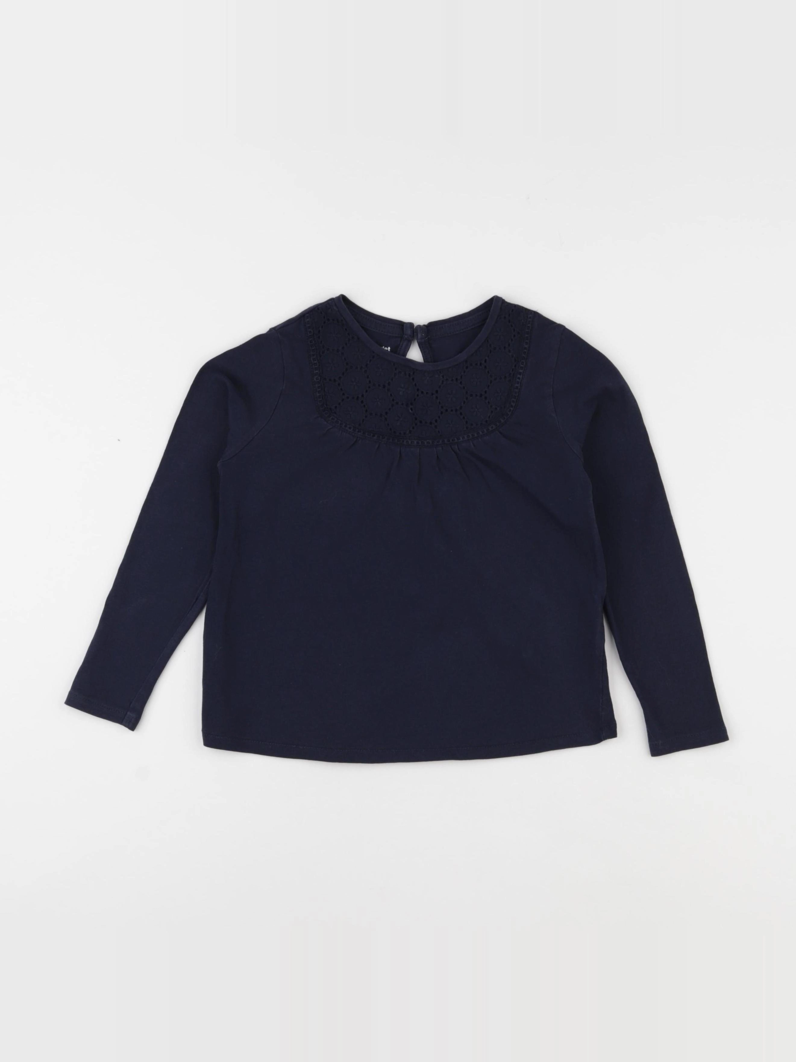 Vertbaudet - tee-shirt bleu - 5 ans