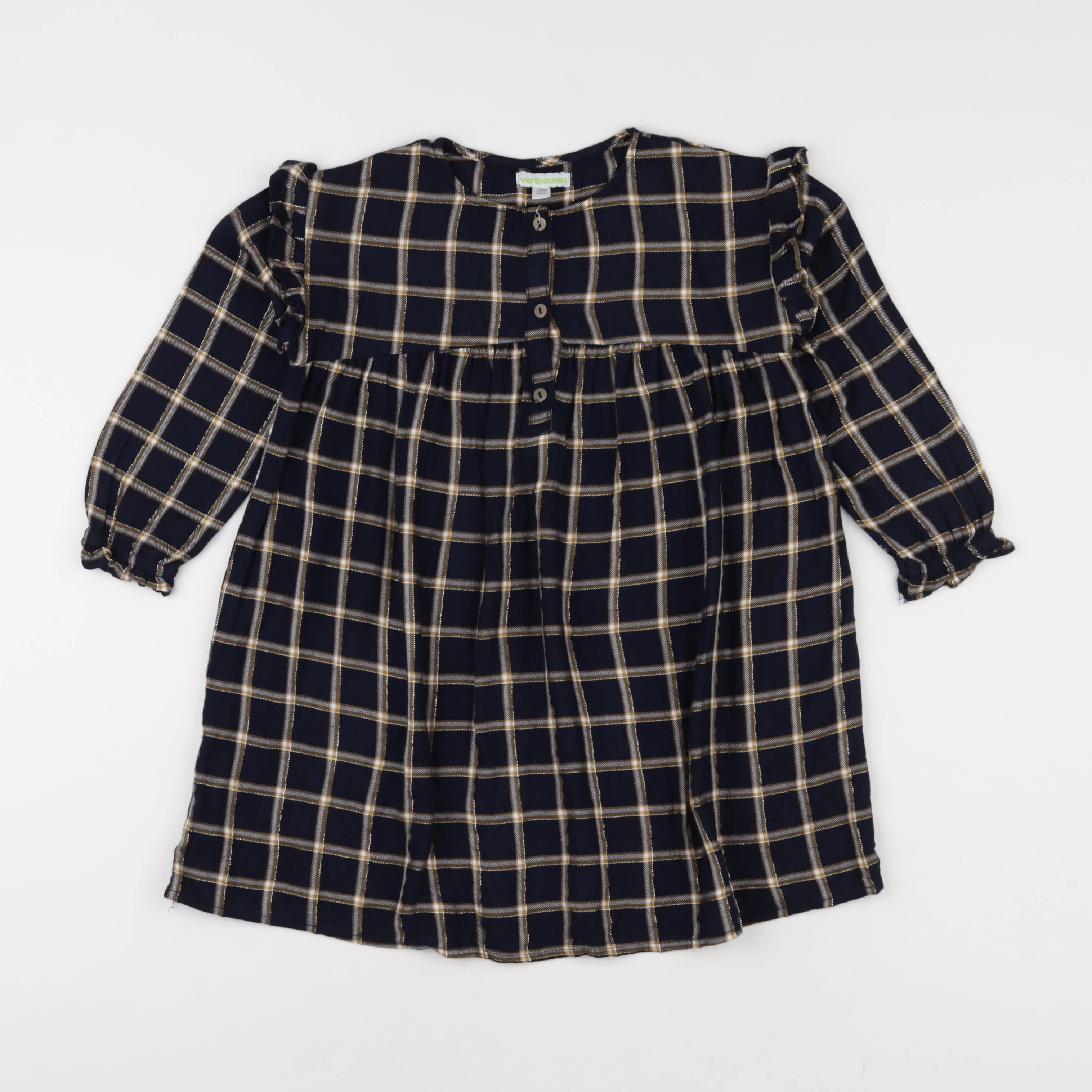 Vertbaudet - robe bleu, jaune - 5 ans