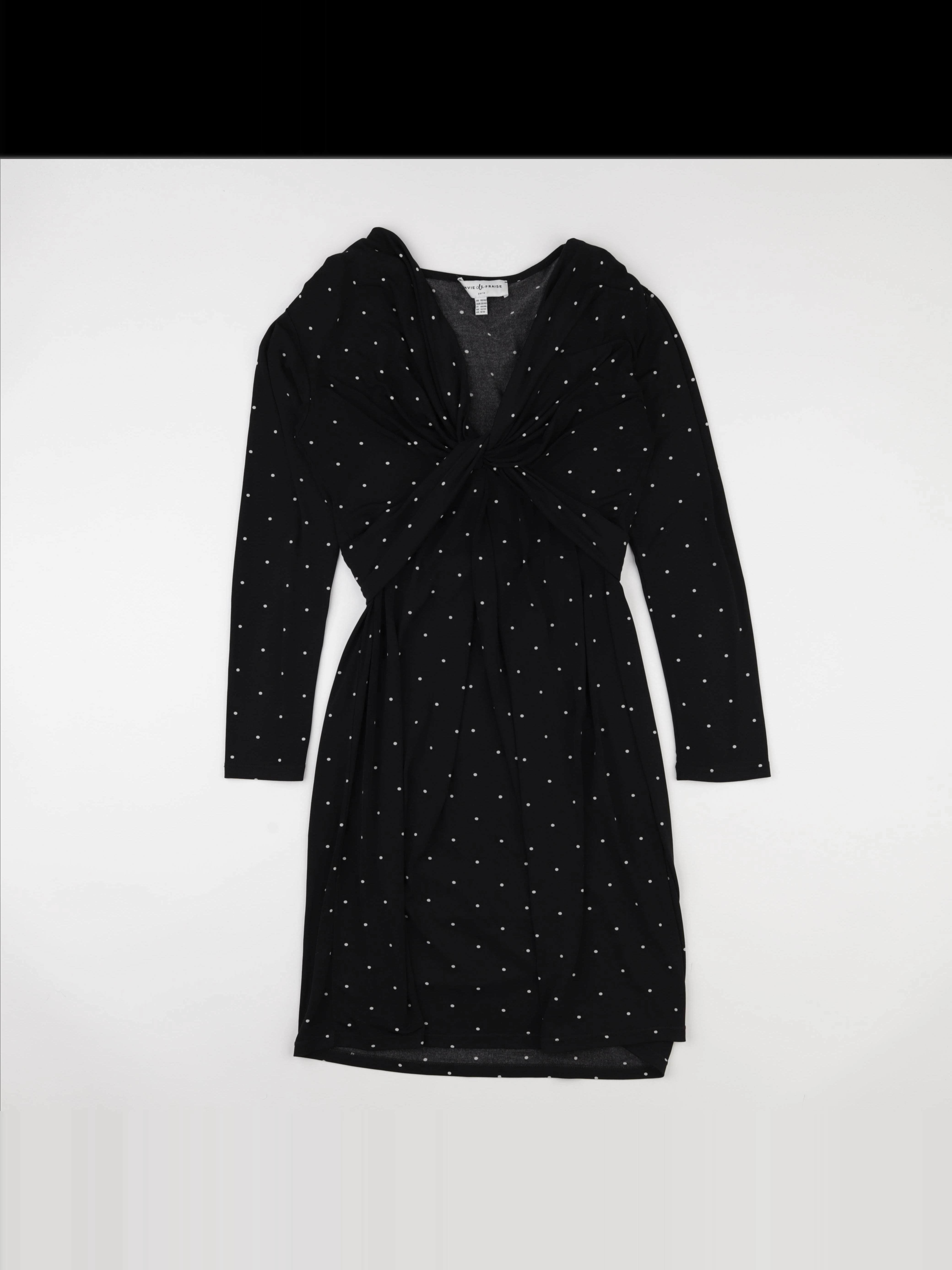 Envie de fraise - robe grossesse, allaitement noir - 40 à 42