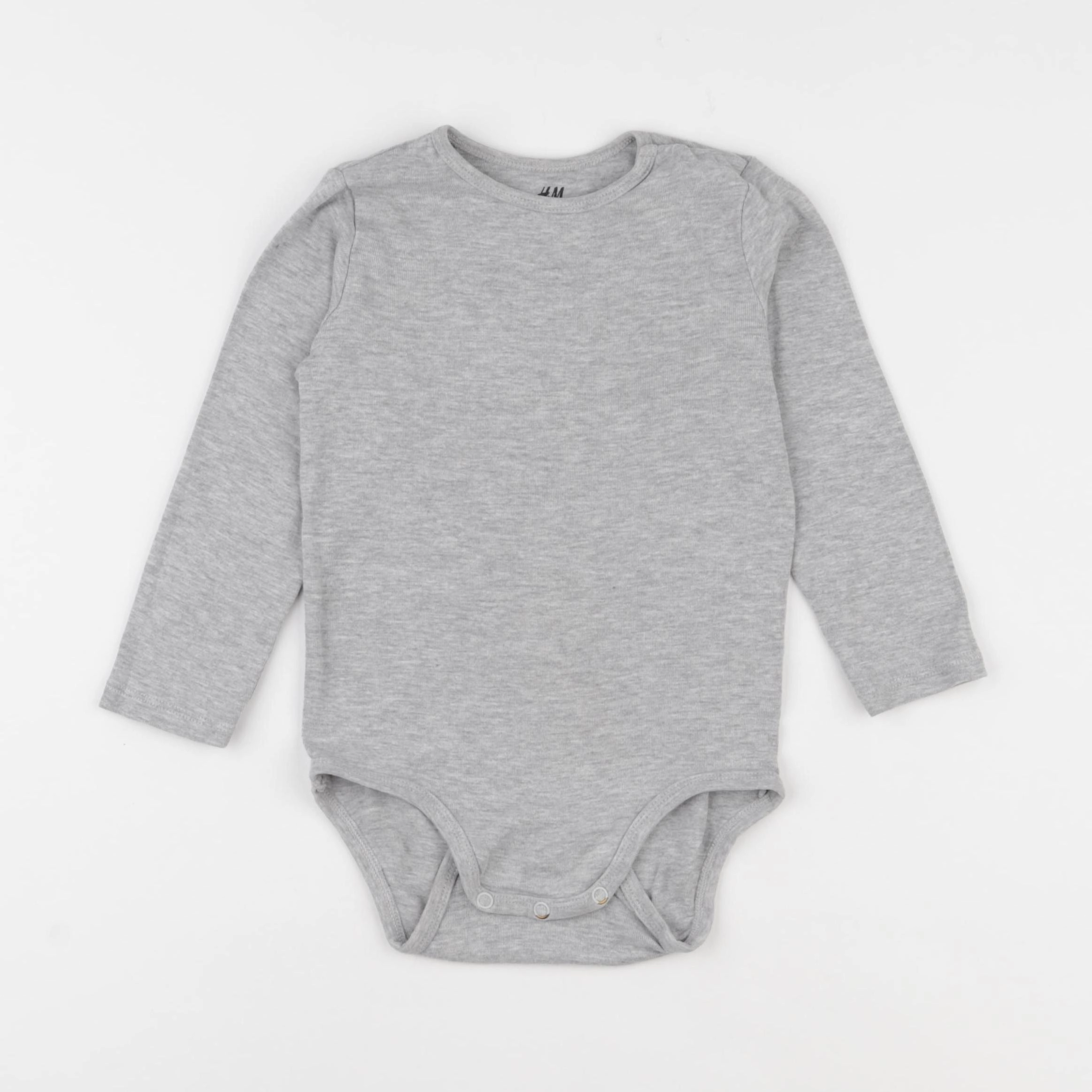 H&M - body gris - 2/3 ans