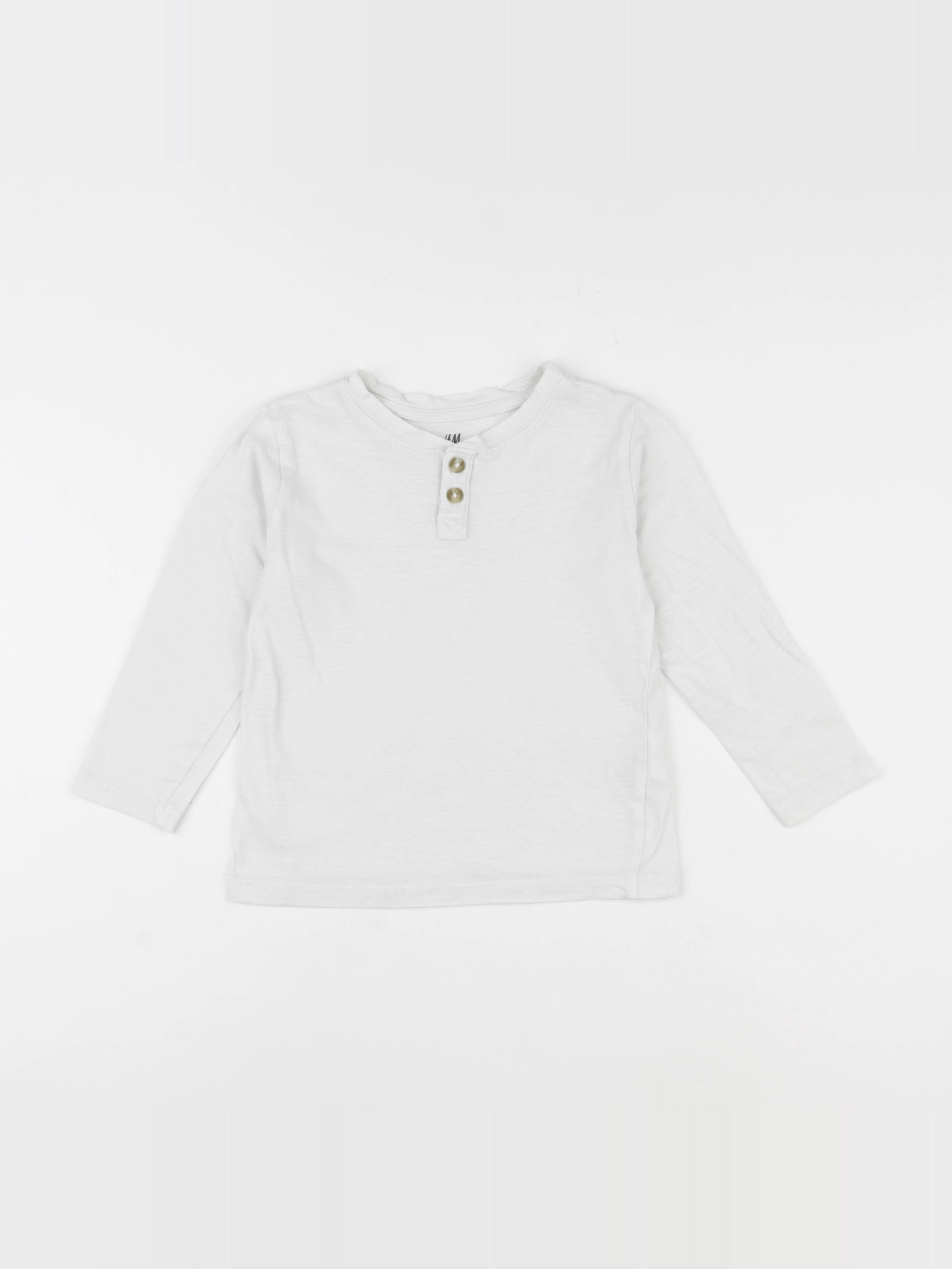 H&M - tee-shirt blanc - 2/4 ans