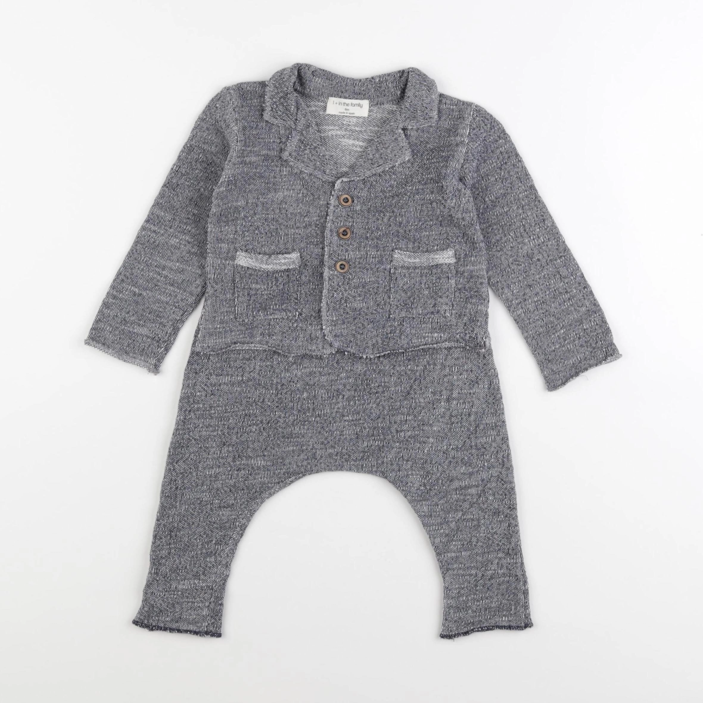 1+ In the family - ensemble bleu - 6 mois
