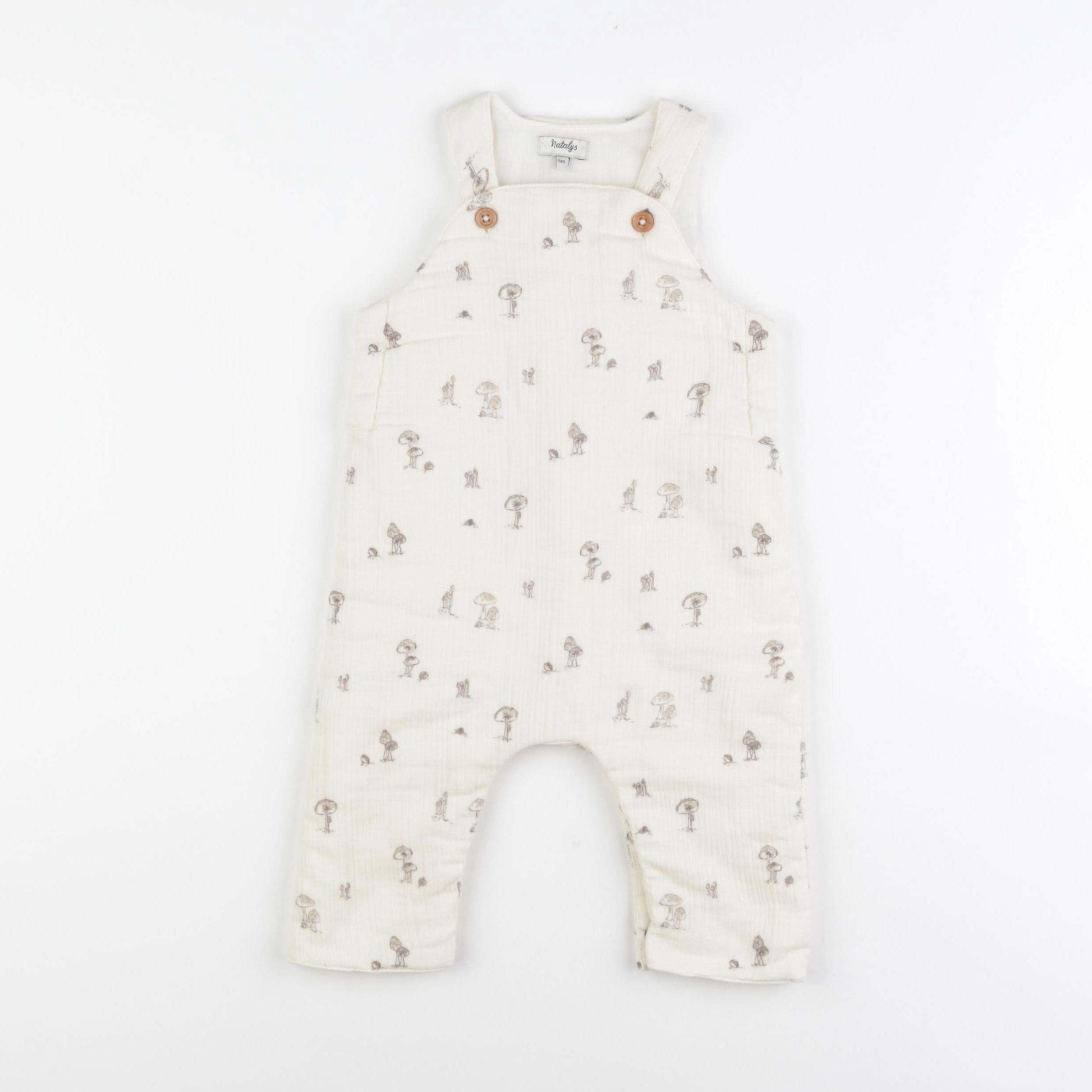 Natalys - salopette beige - 6 mois