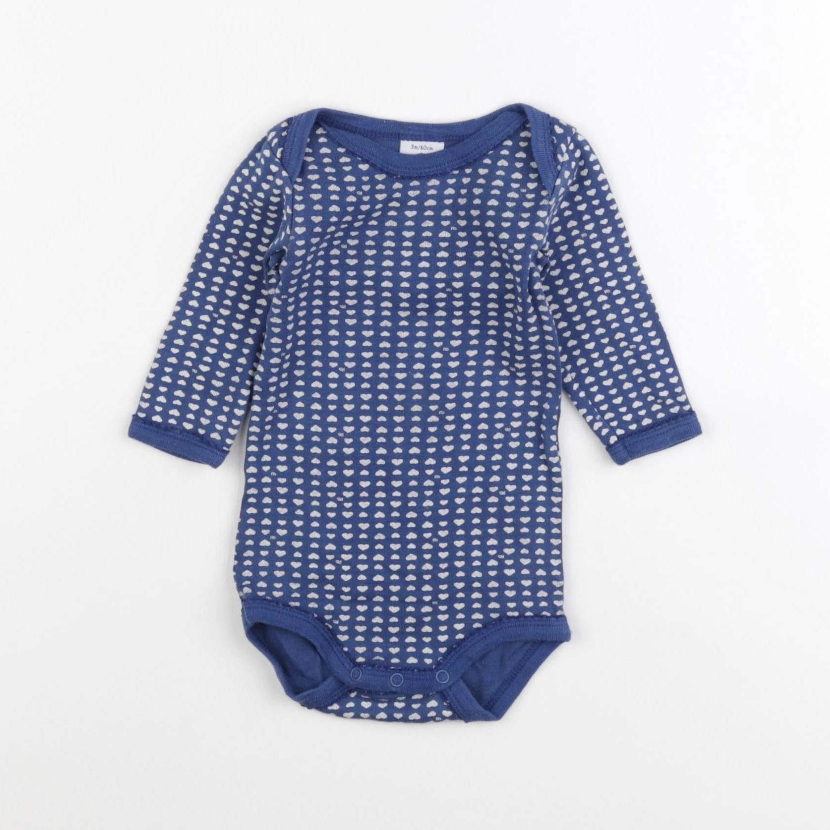 Petit Bateau - body bleu - 3 mois