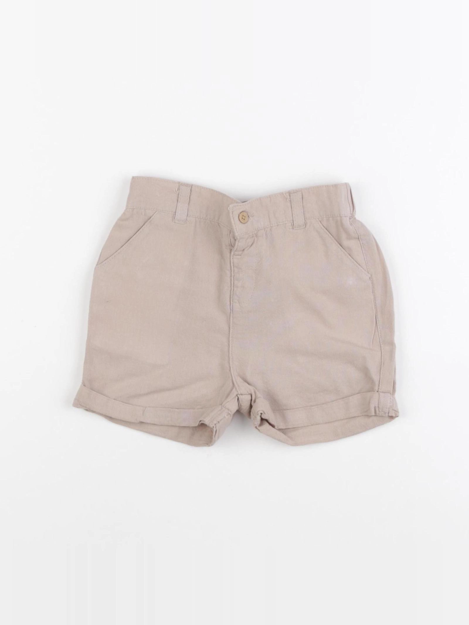 Vertbaudet - short beige - 18 mois