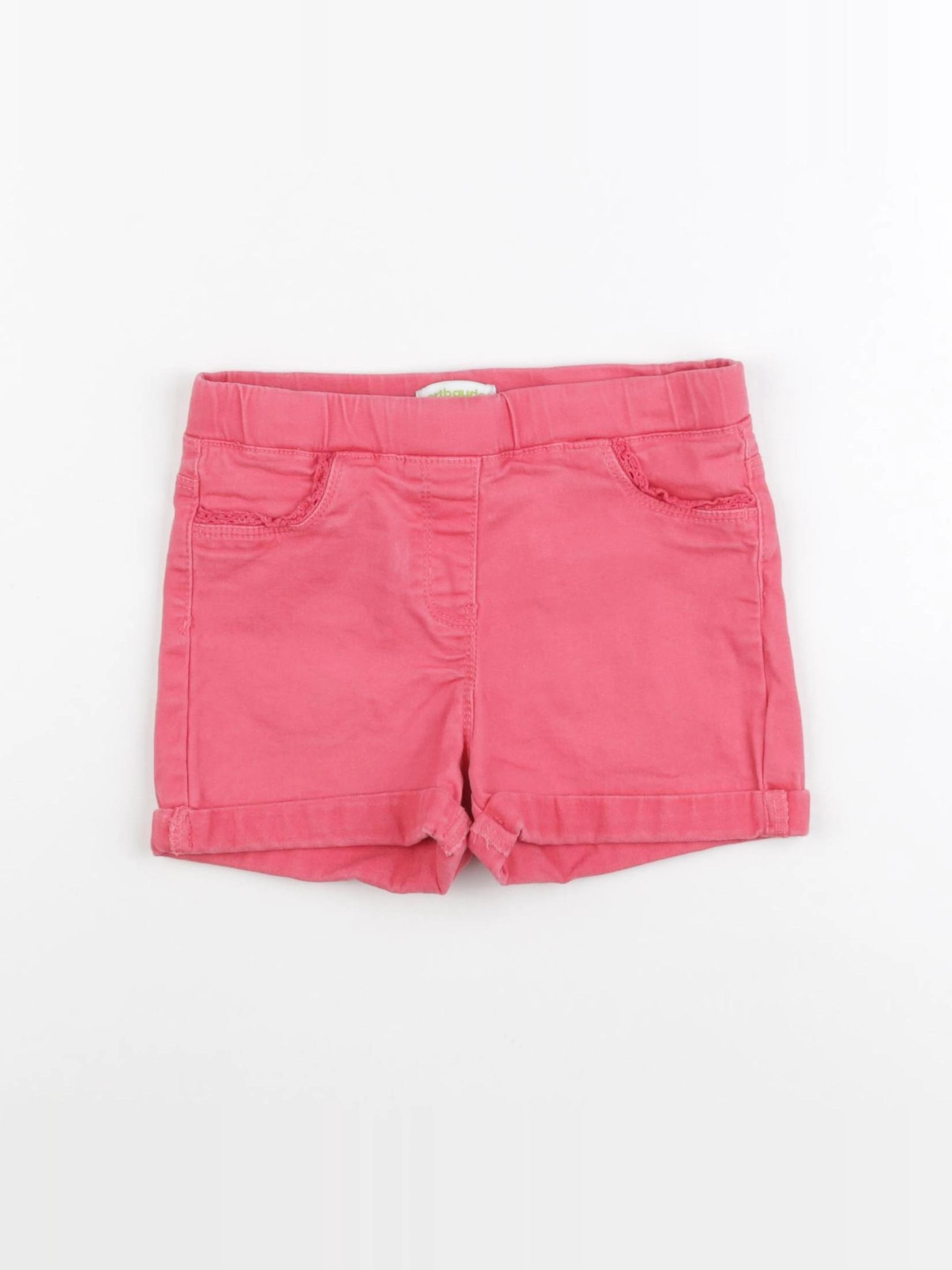 Vertbaudet - short rose - 7 ans