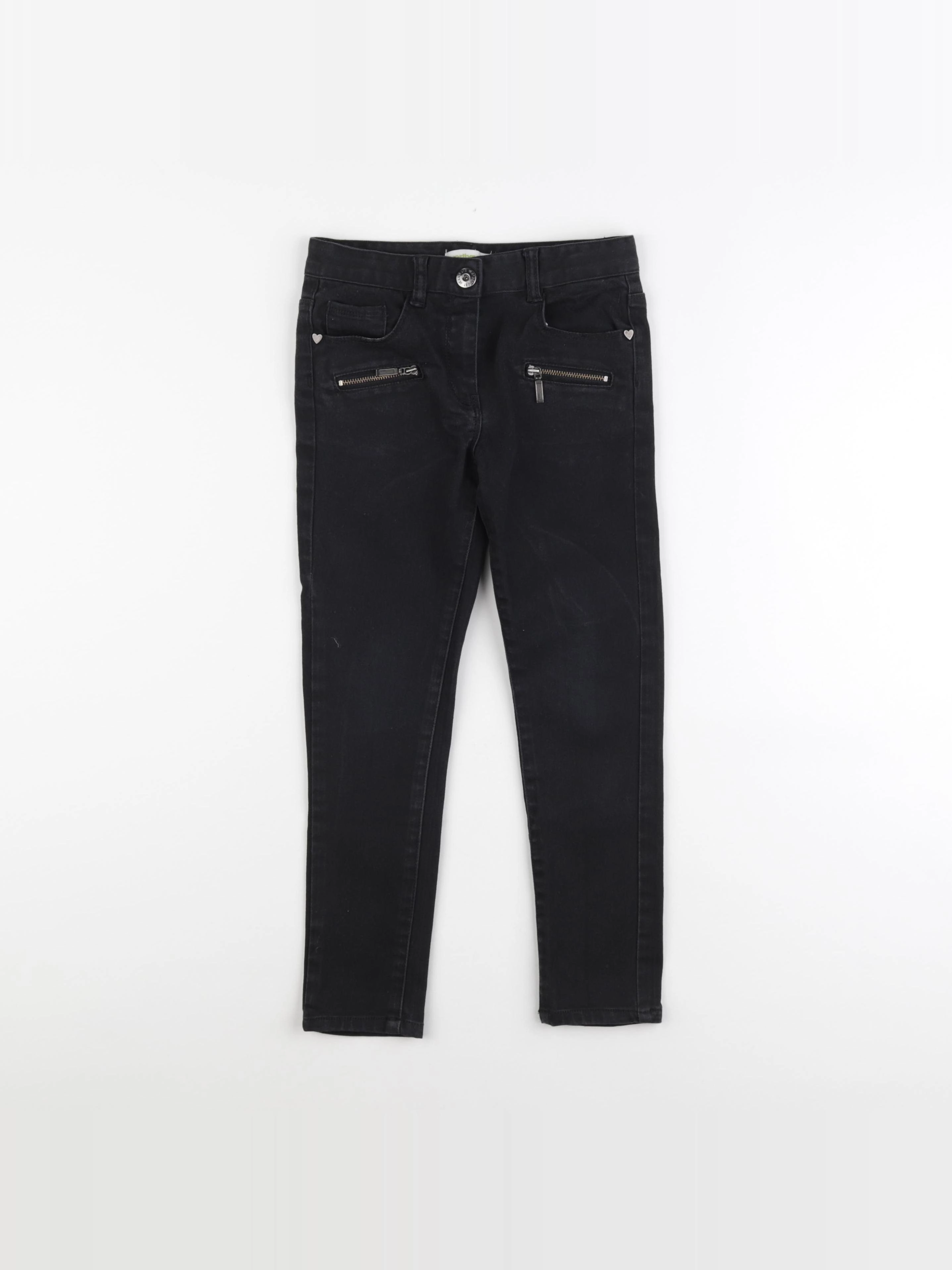 Vertbaudet - jean noir - 7 ans