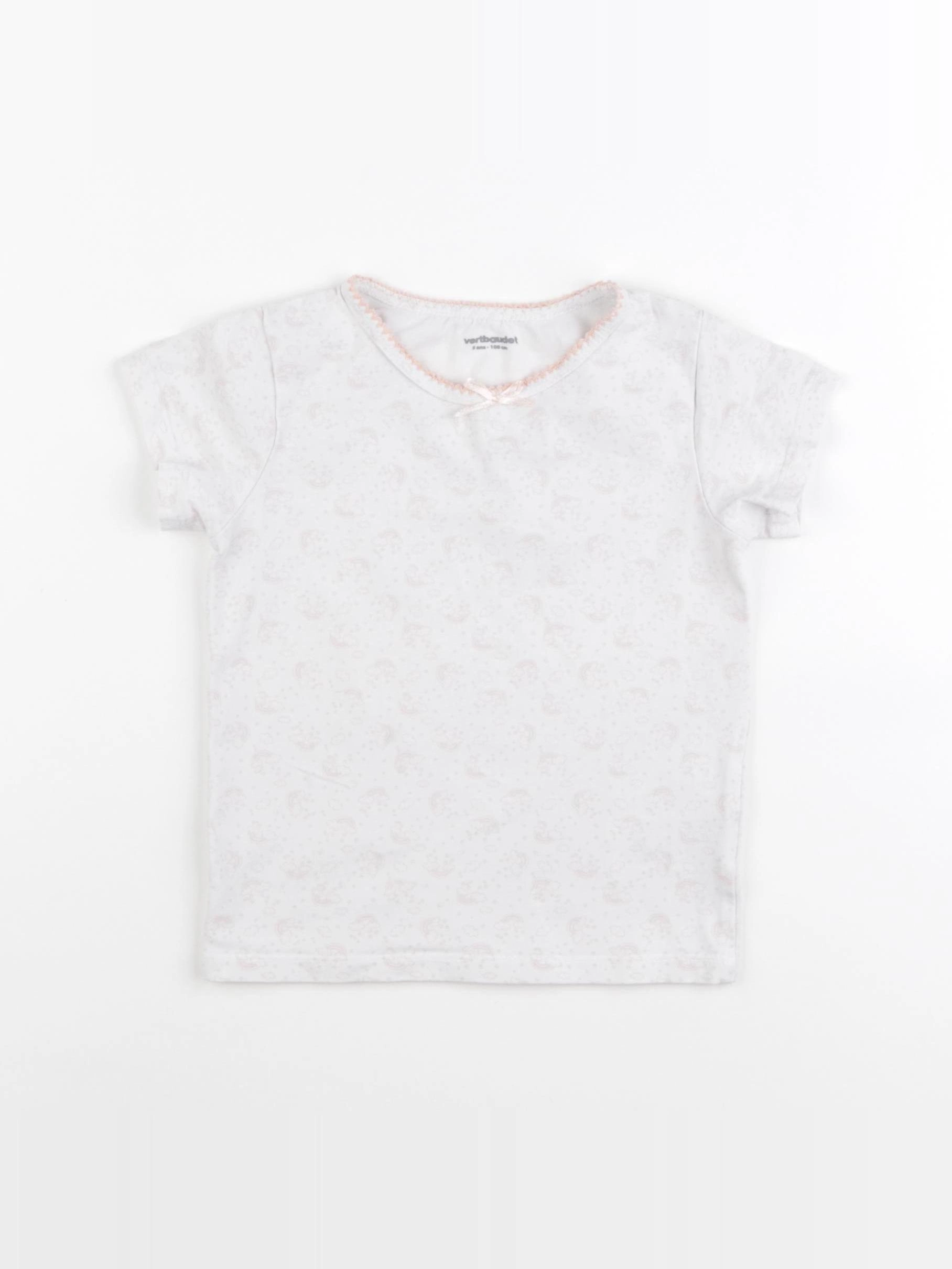 Vertbaudet - maillot de corps blanc - 5 ans