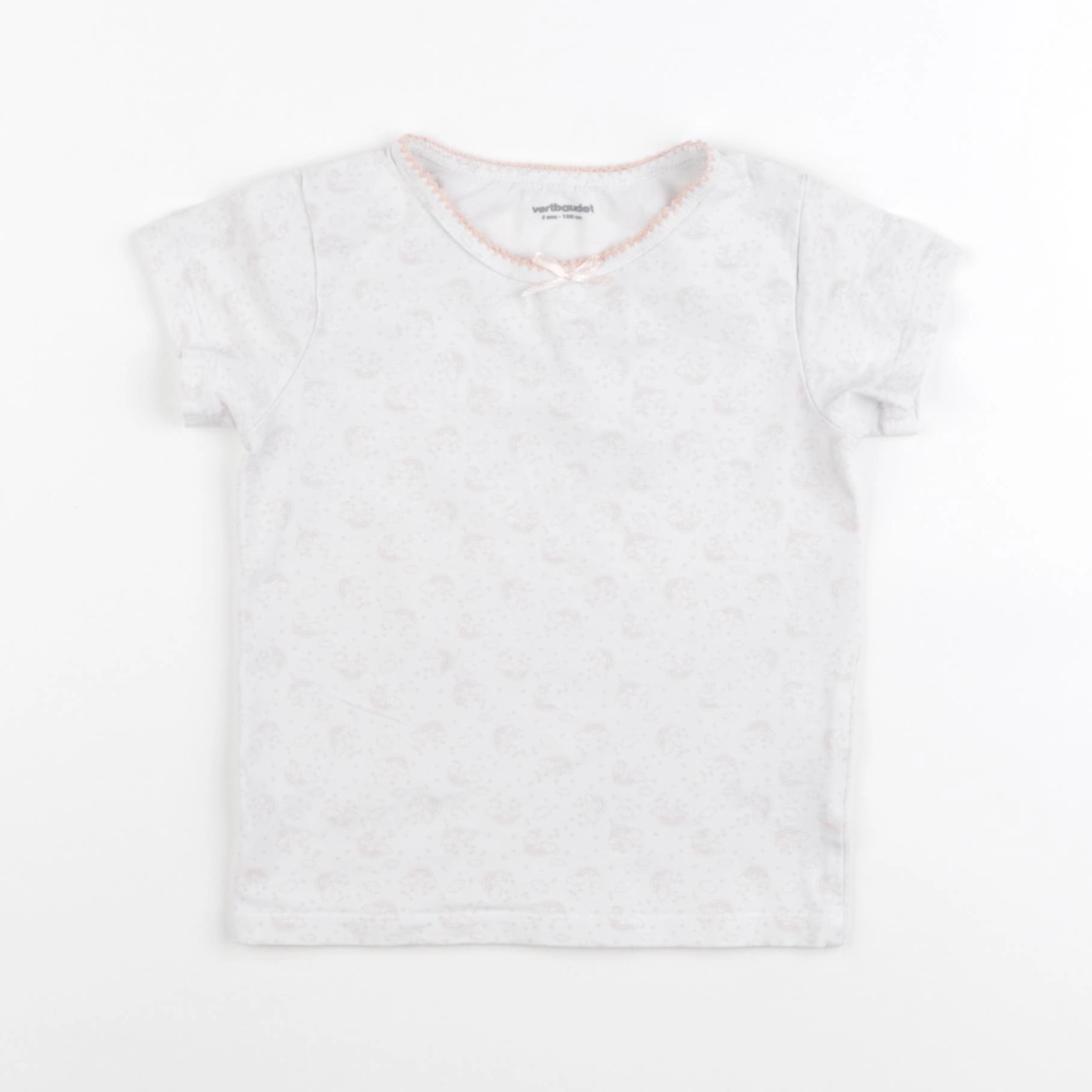 Vertbaudet - maillot de corps blanc - 5 ans