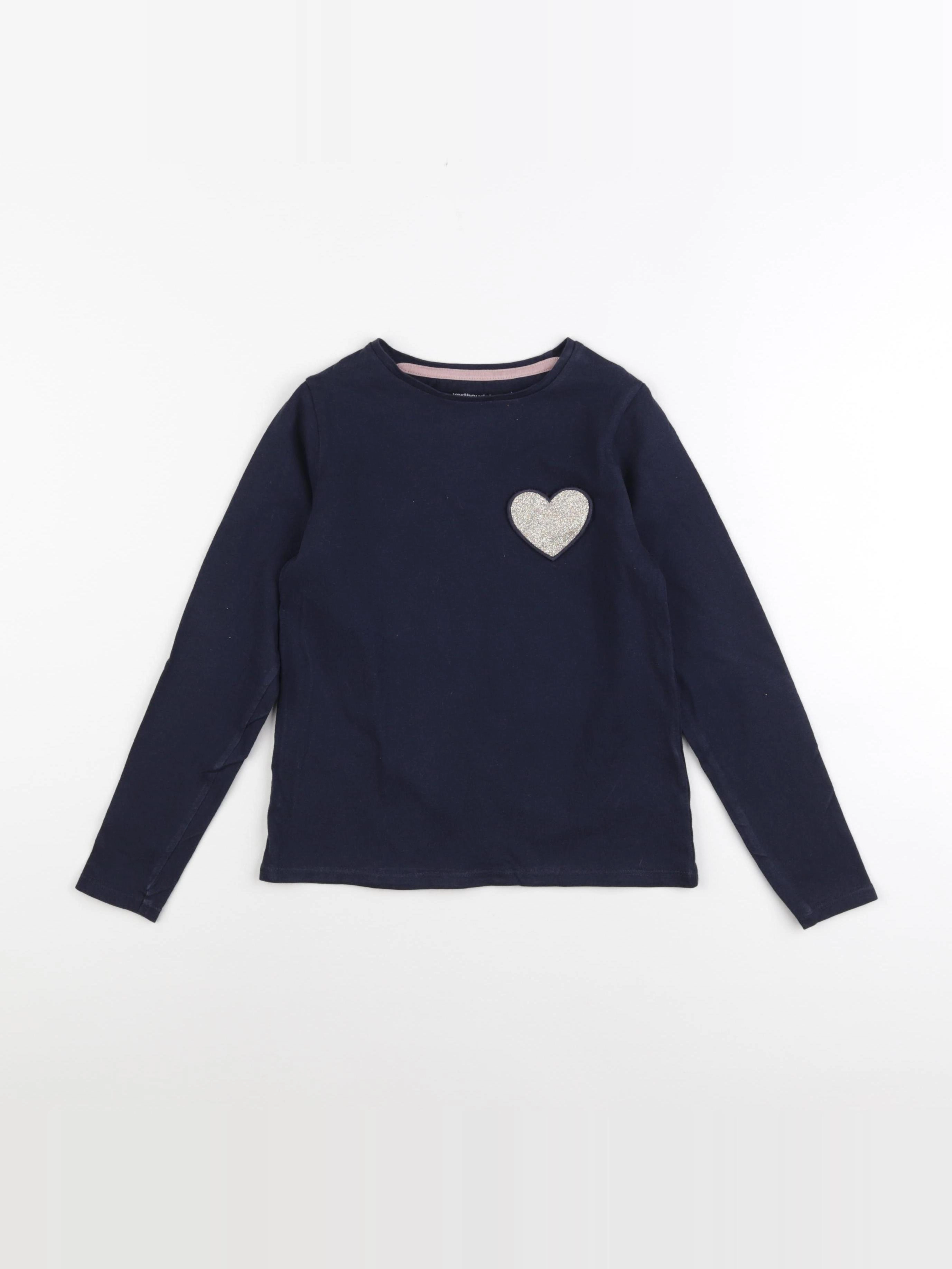 Vertbaudet - tee-shirt bleu - 8 ans
