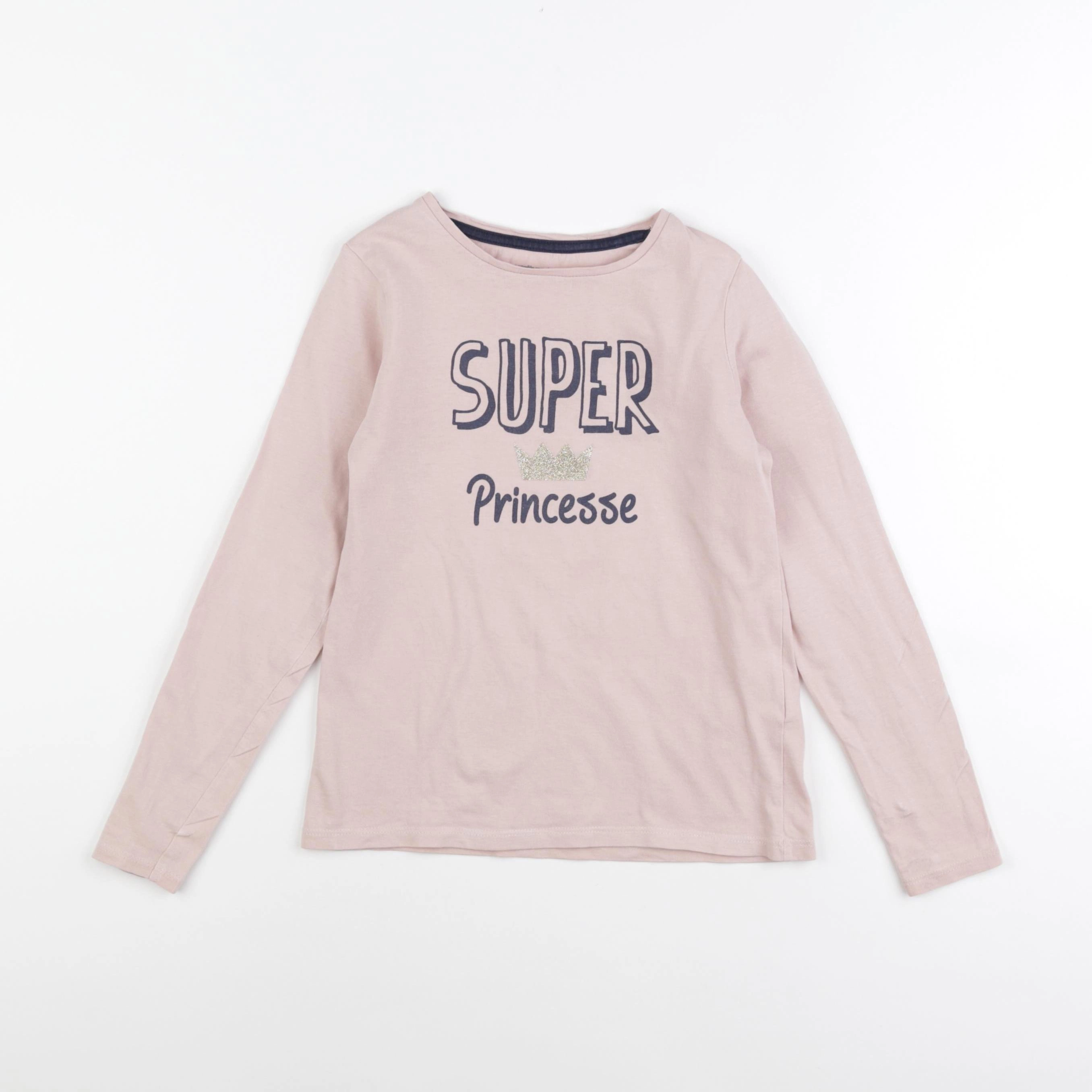 Vertbaudet - tee-shirt rose - 8 ans