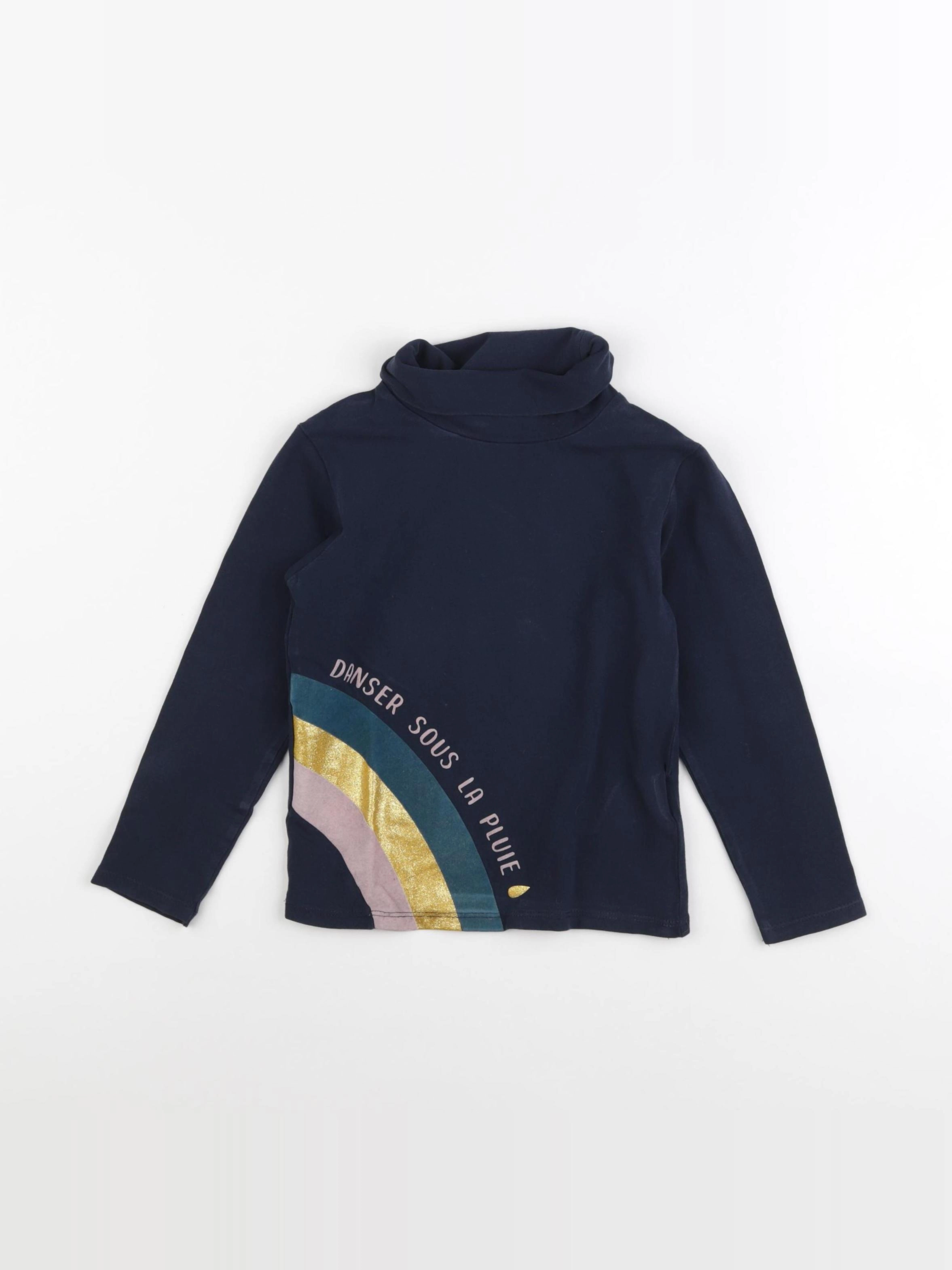 Vertbaudet - sous-pull bleu - 6 ans